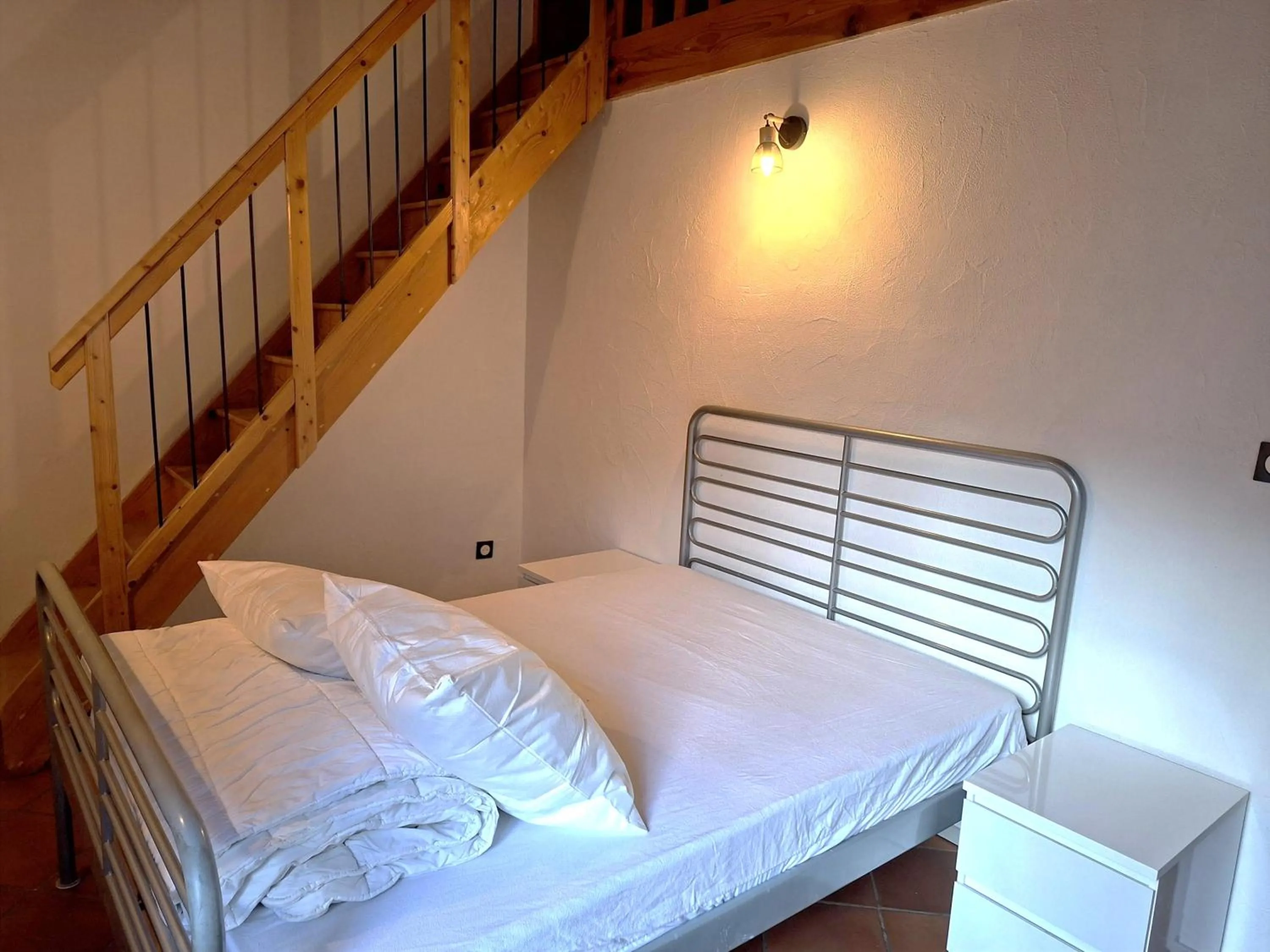 Bed in Gite et camping Ascou La Forge