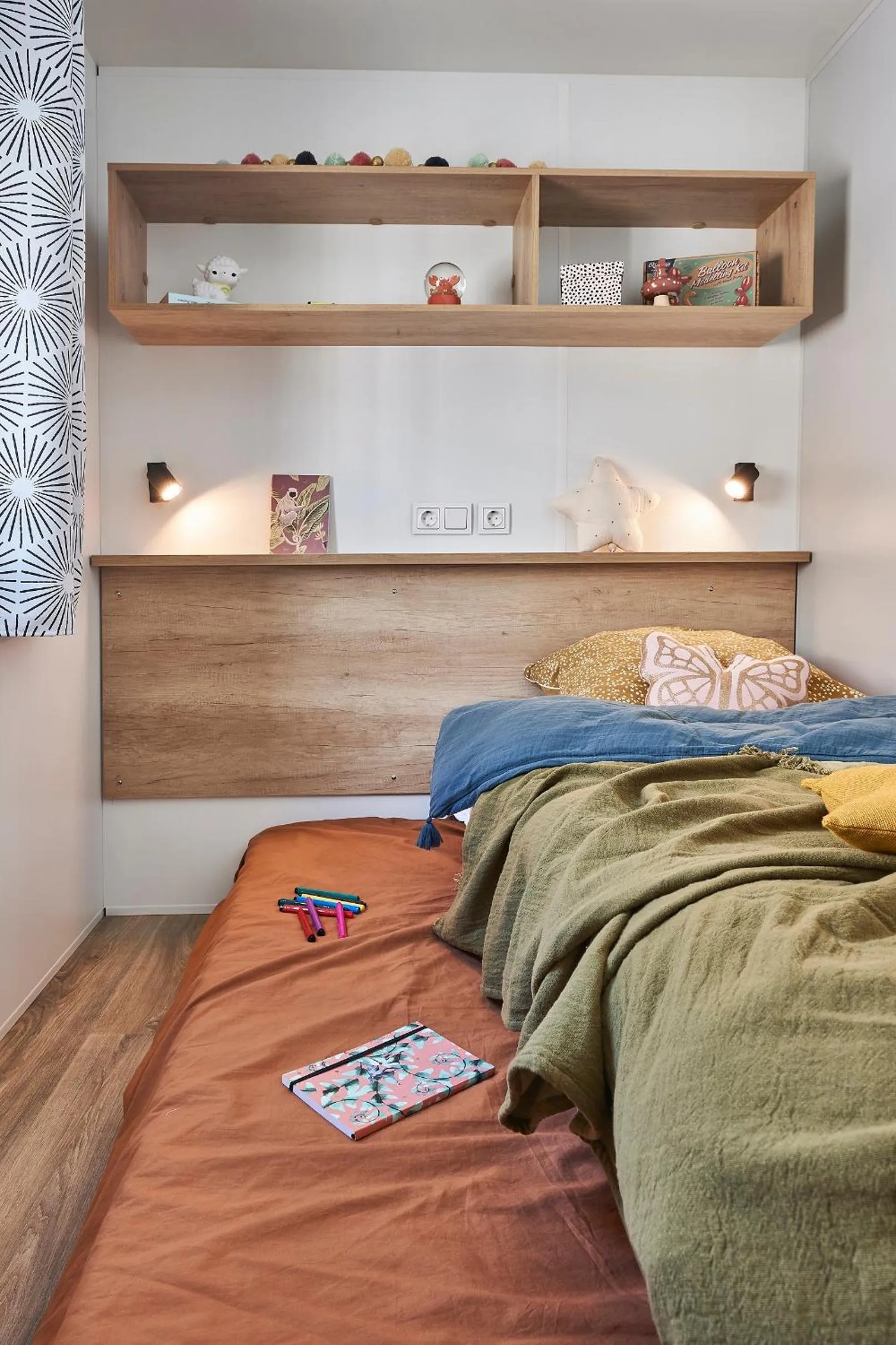 Bed in Gite et camping Ascou La Forge