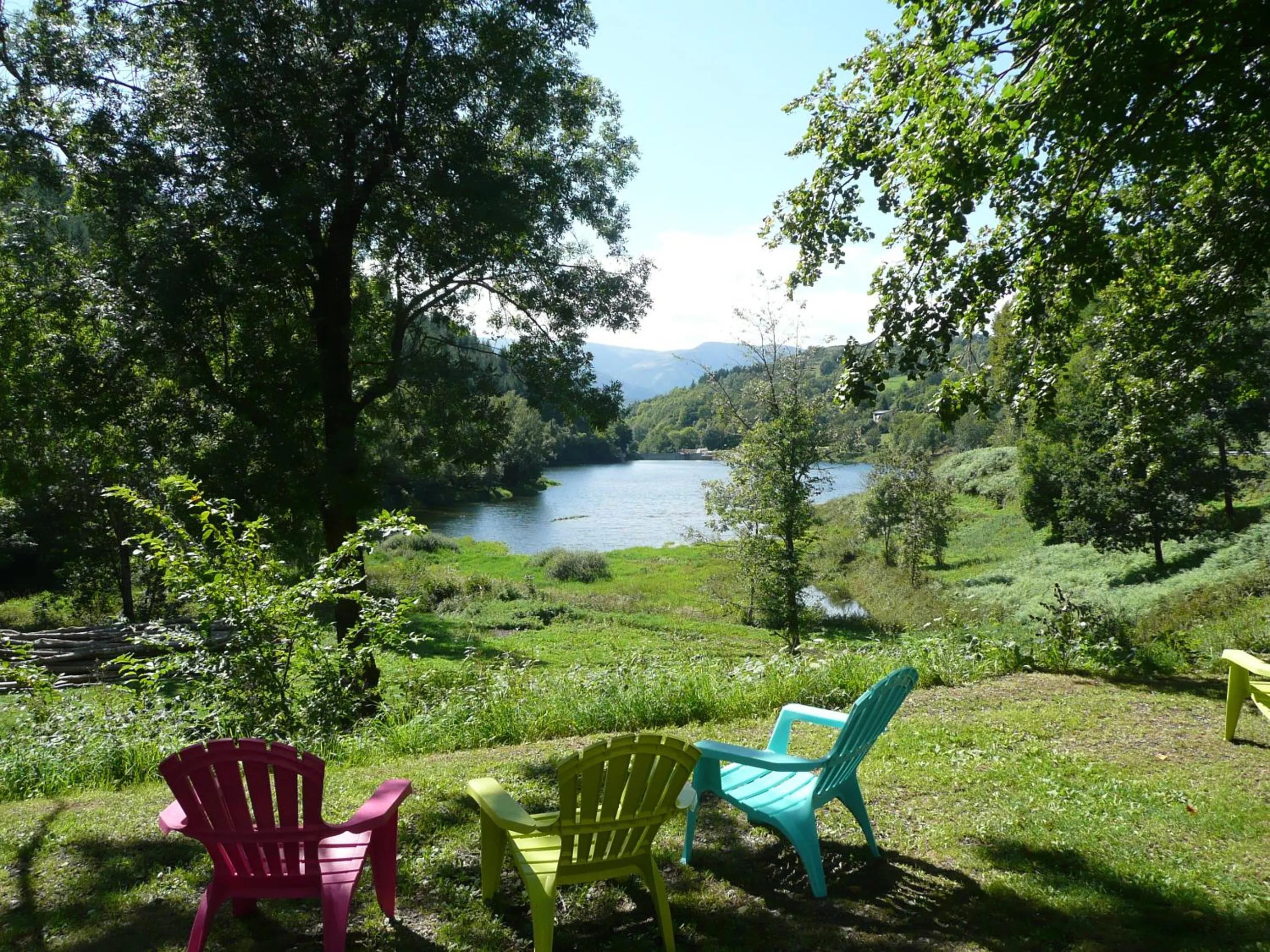 Balcony/Terrace in Gite et camping Ascou La Forge