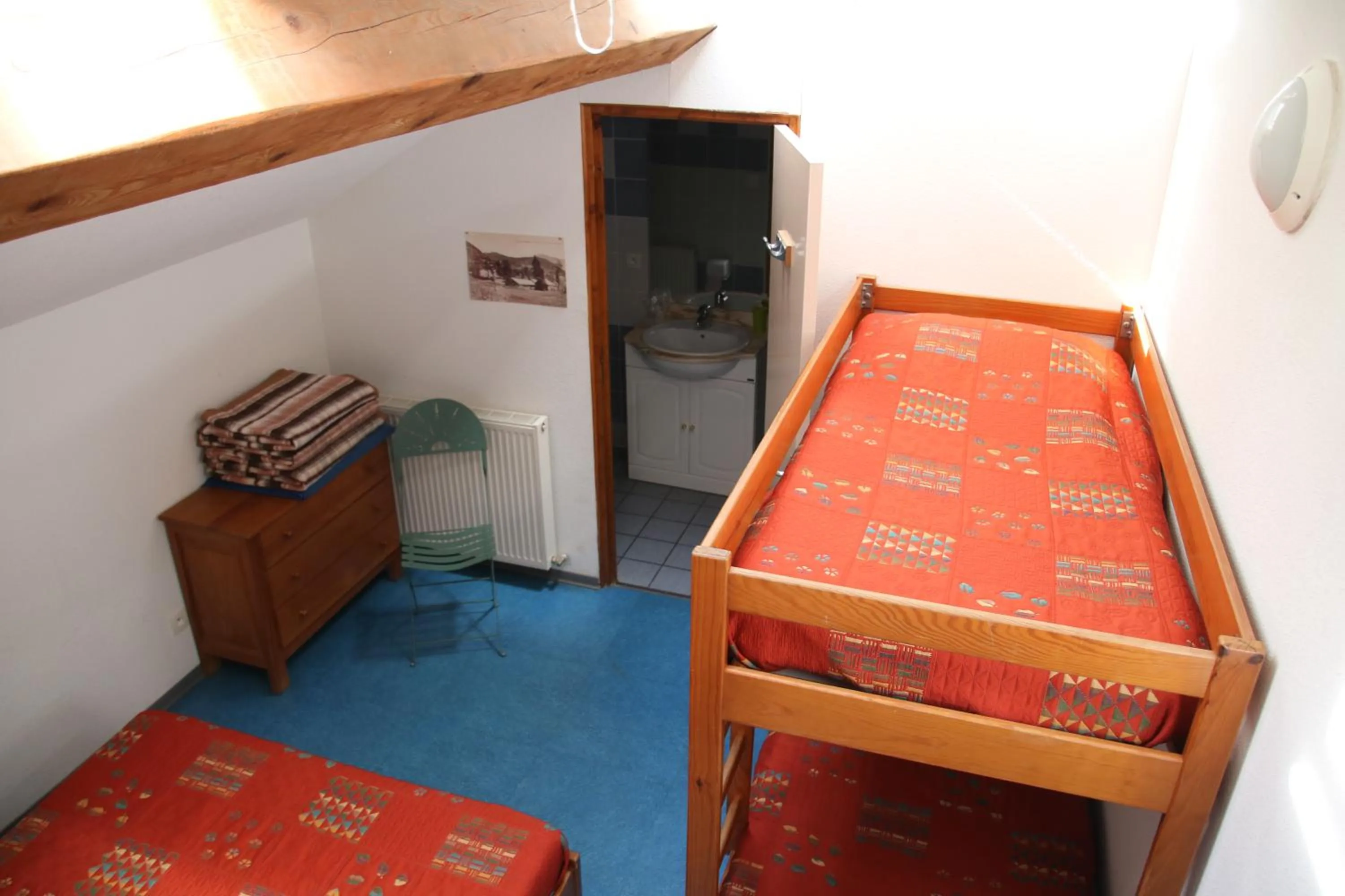 Bed in Gite et camping Ascou La Forge