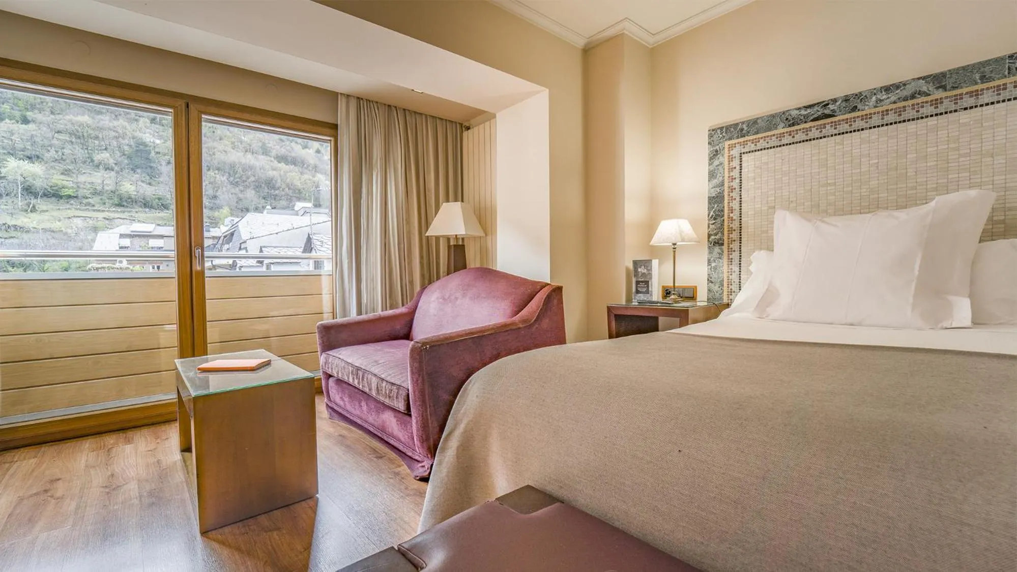 Photo of the whole room, Bed in Roc Blanc Hotel & Spa