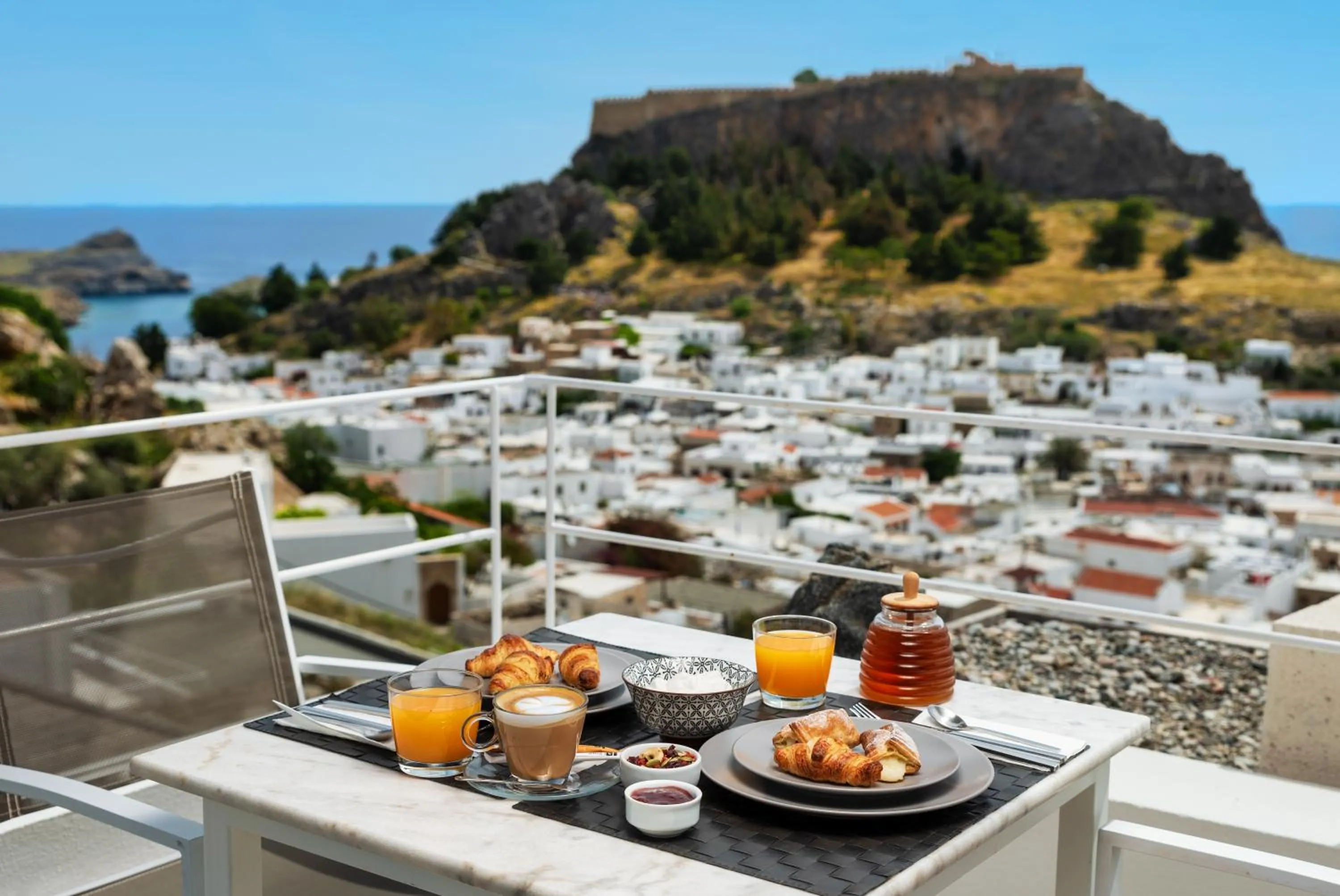 Buffet breakfast in Lindos Comfy Suites