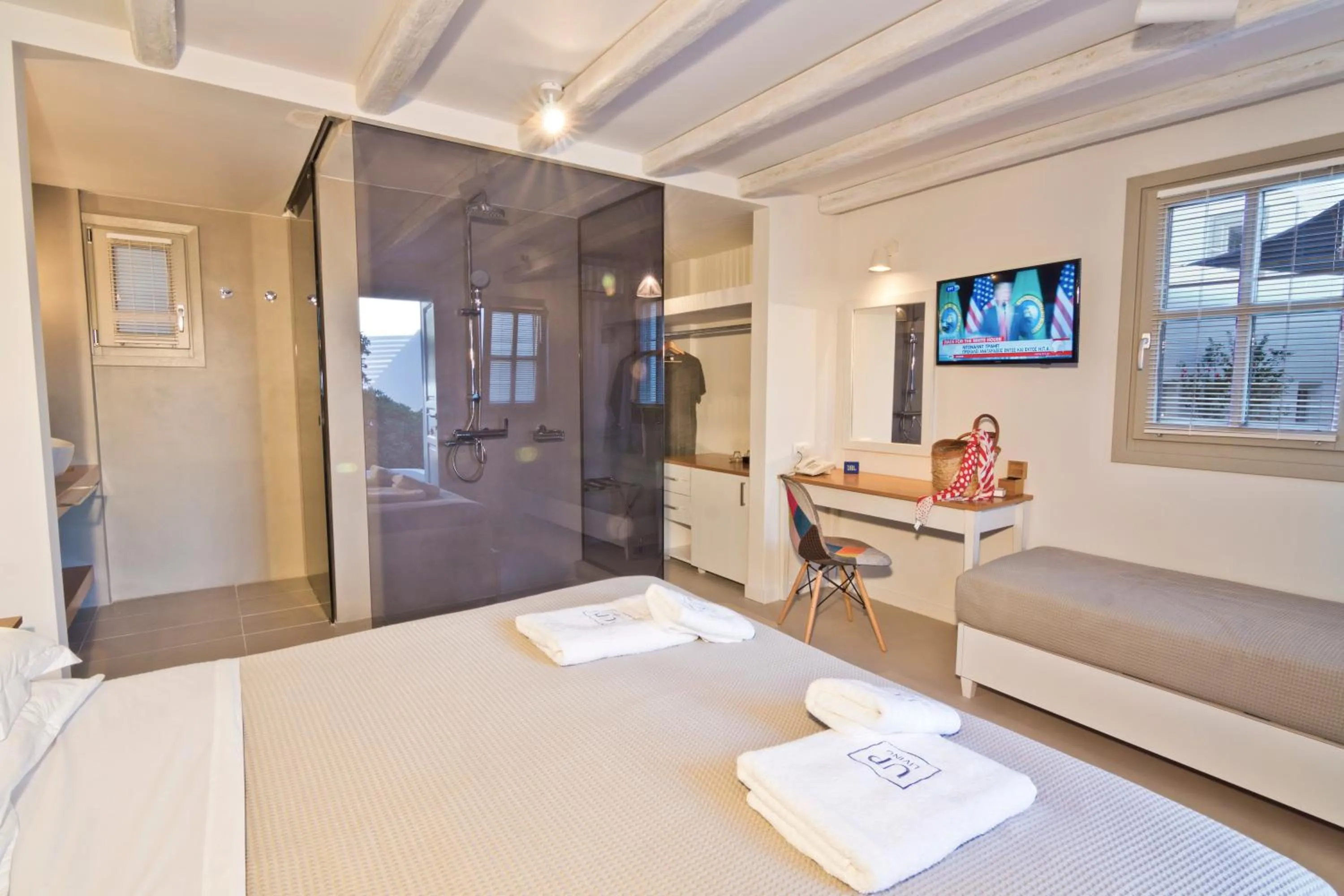 Bed in Lindos Comfy Suites