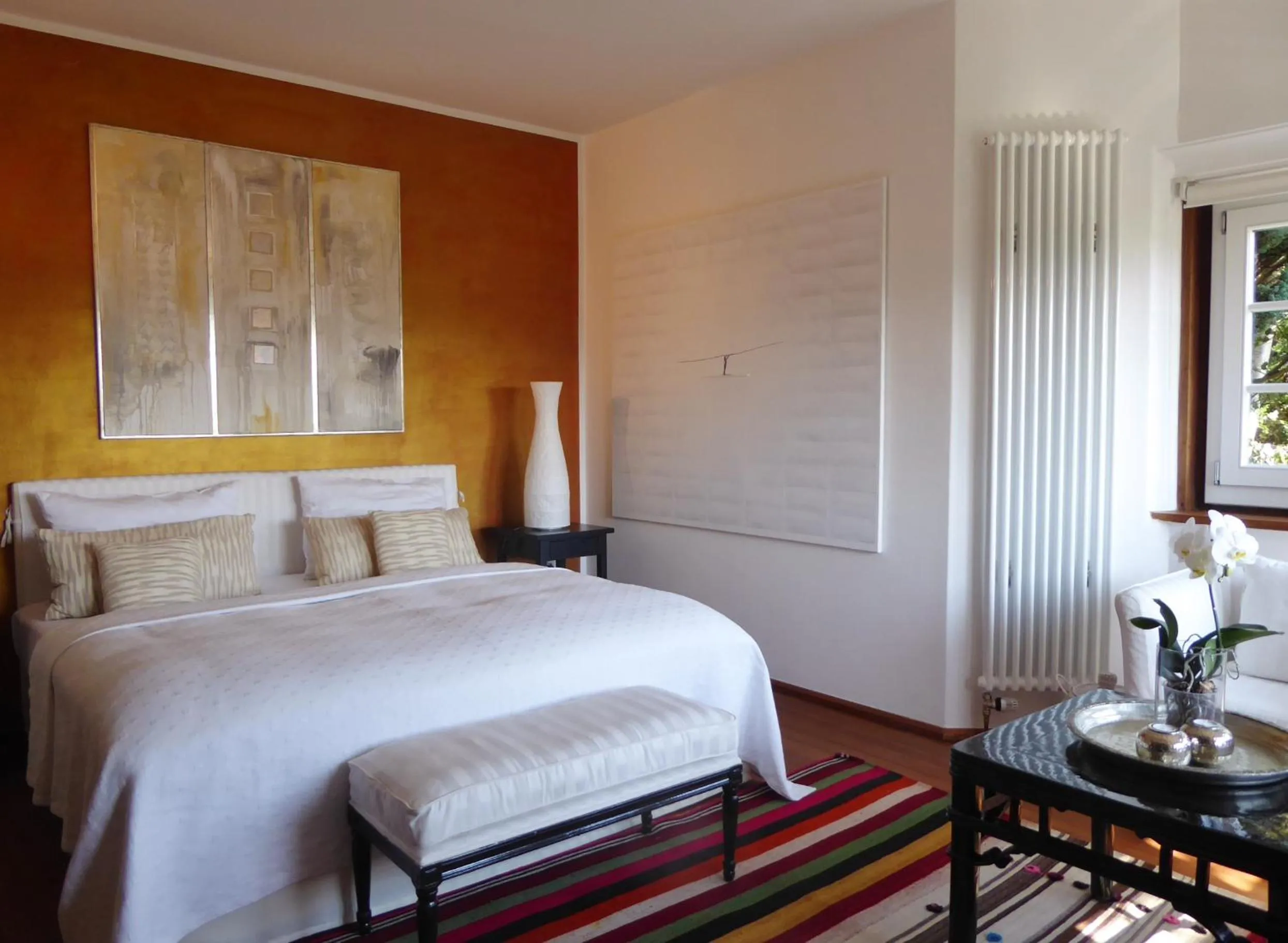 Bed in Am Eichholz Galerie & Art-Hotel