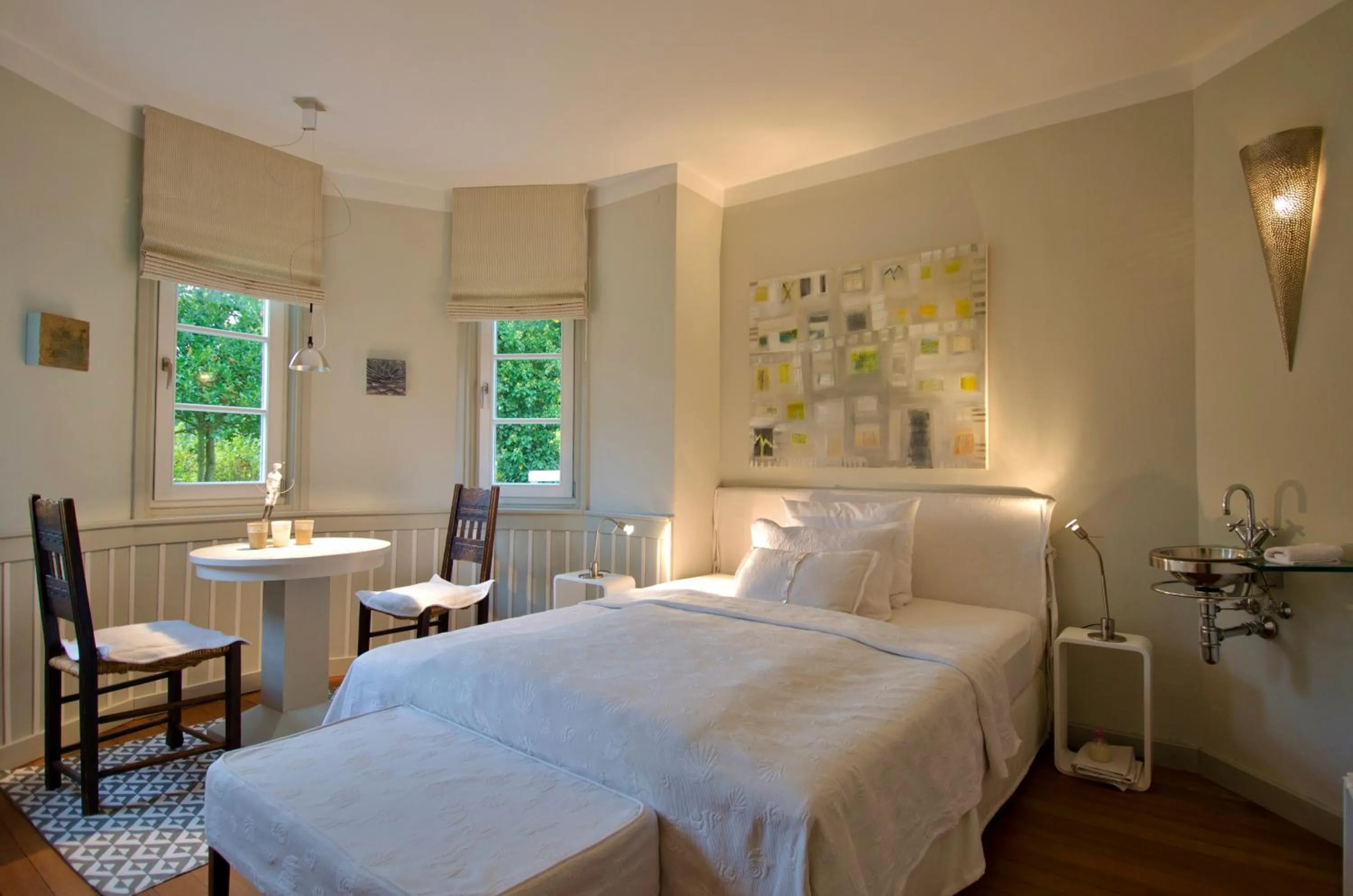 Bed in Am Eichholz Galerie & Art-Hotel