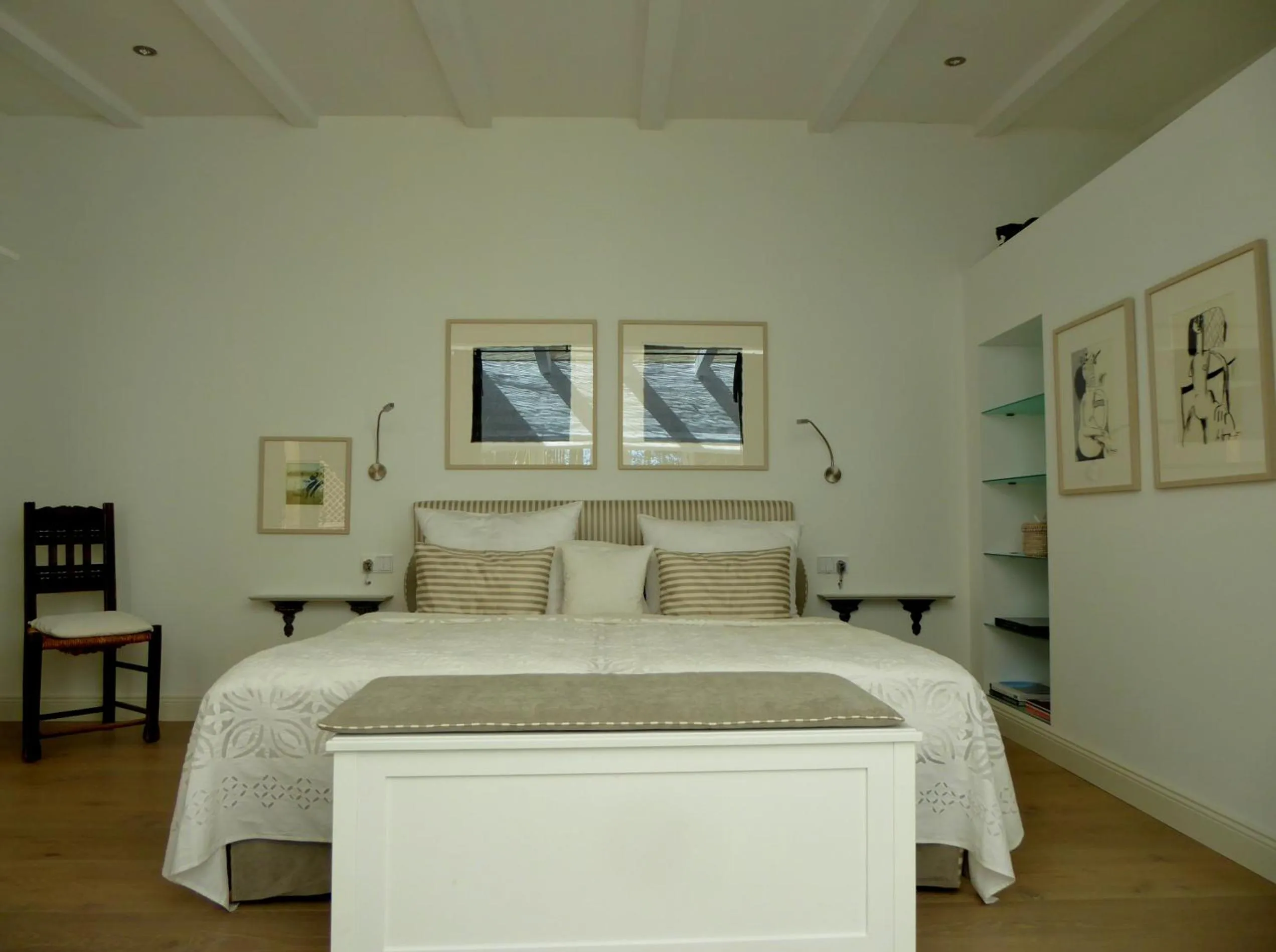 Bed in Am Eichholz Galerie & Art-Hotel