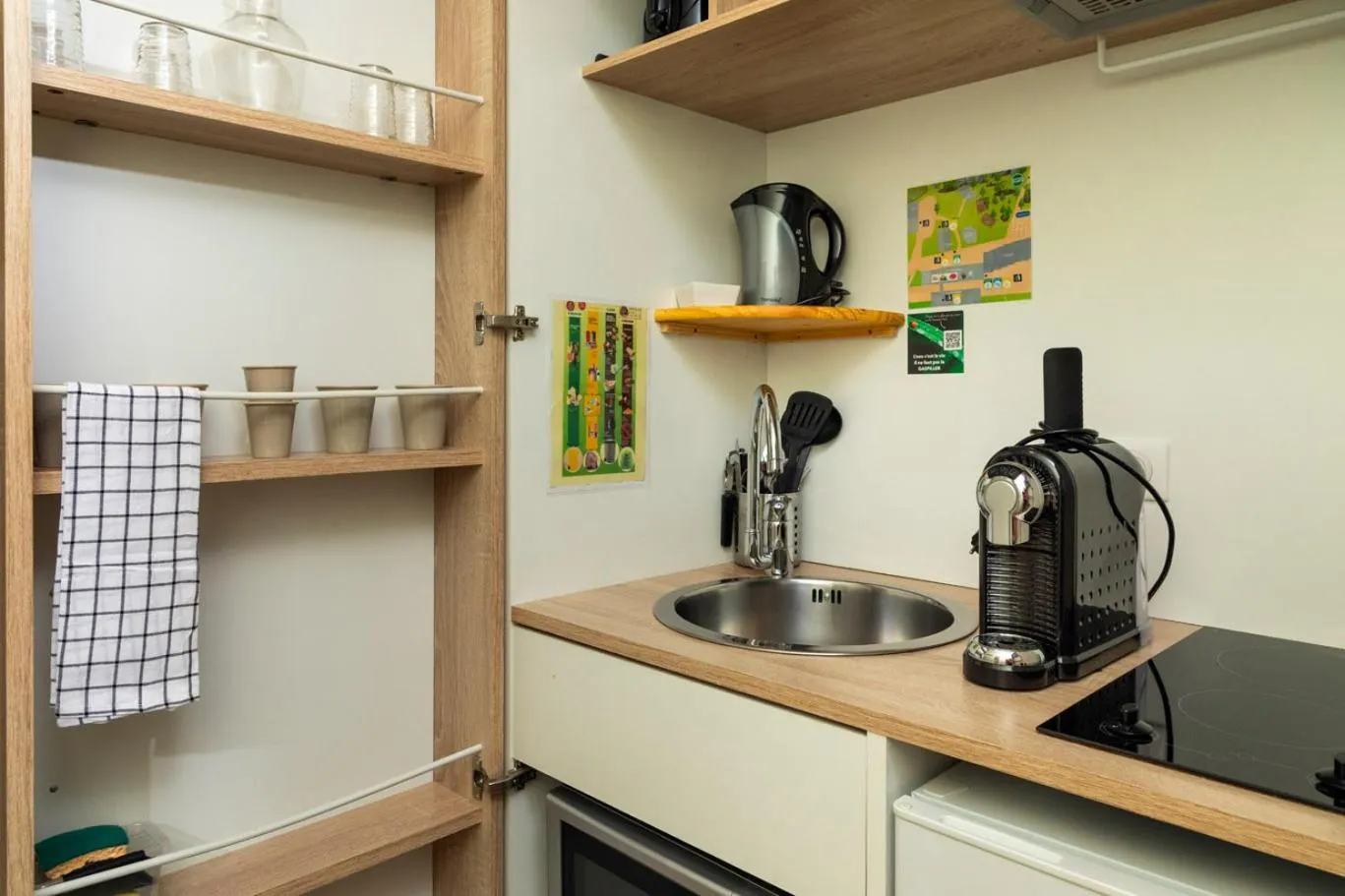 Kitchen or kitchenette in Domaine du Hirtz, Restaurant & Spa