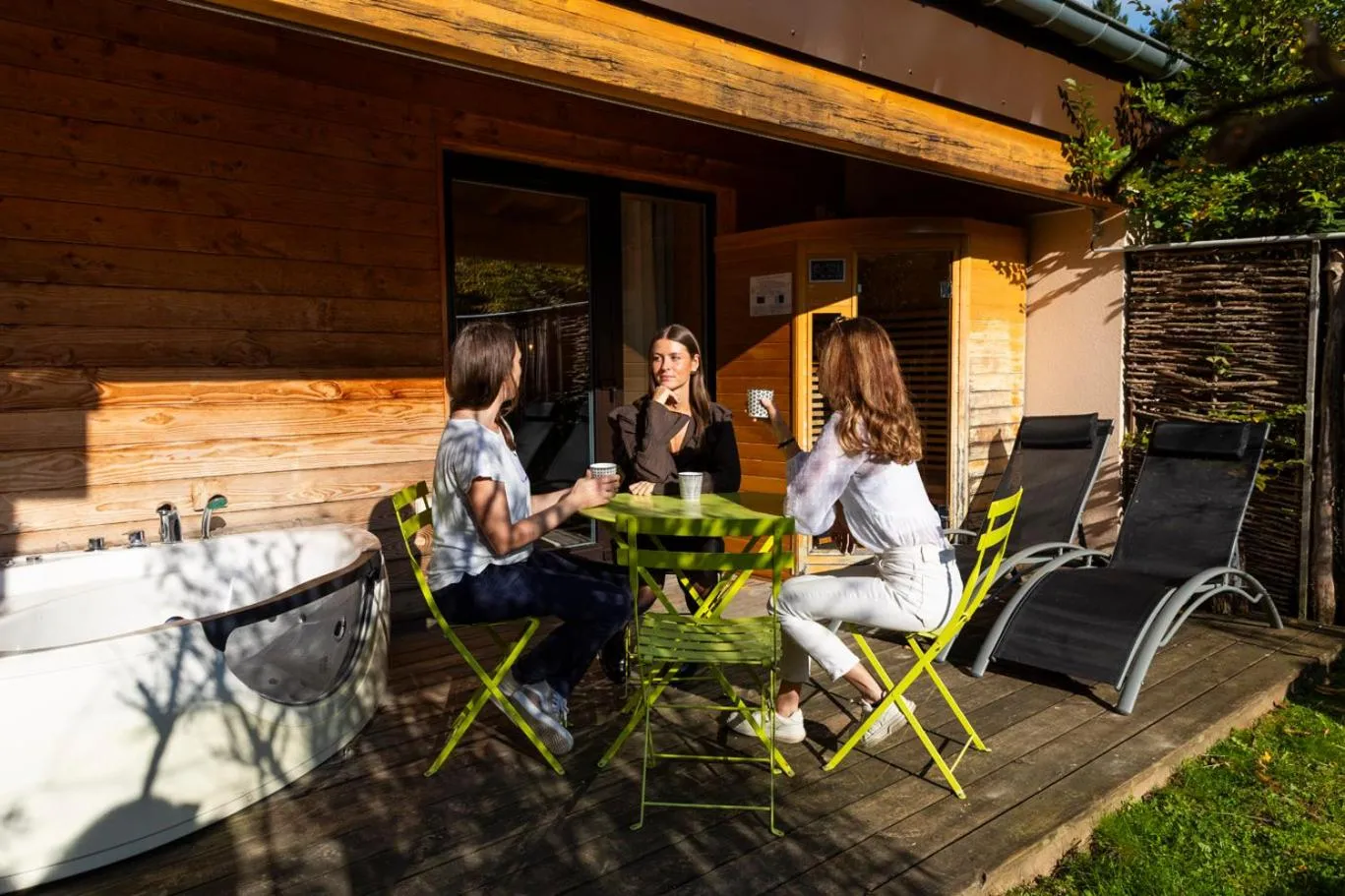 Balcony/Terrace in Domaine du Hirtz, Restaurant & Spa