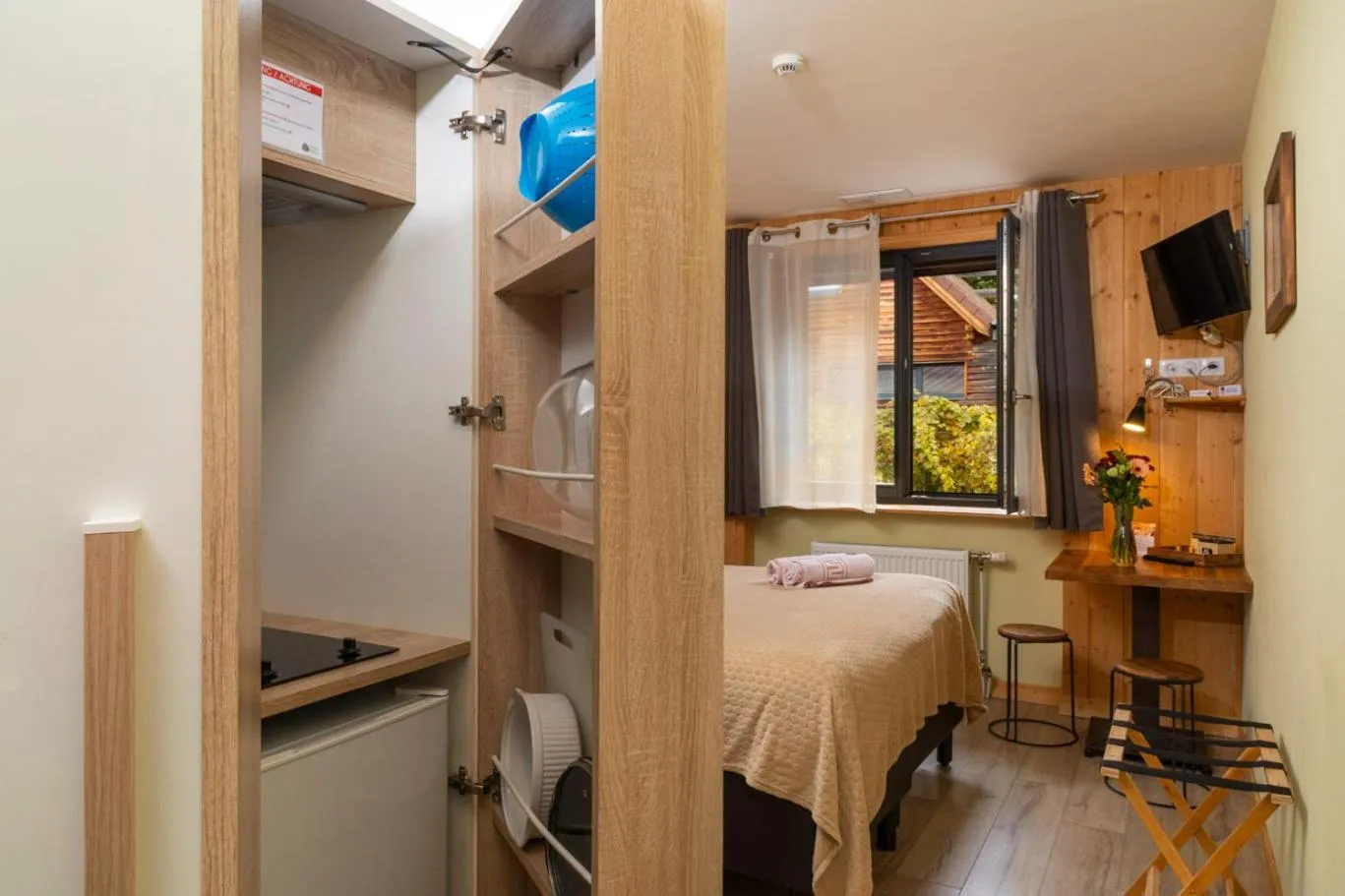 furniture, Bed in Domaine du Hirtz, Restaurant & Spa