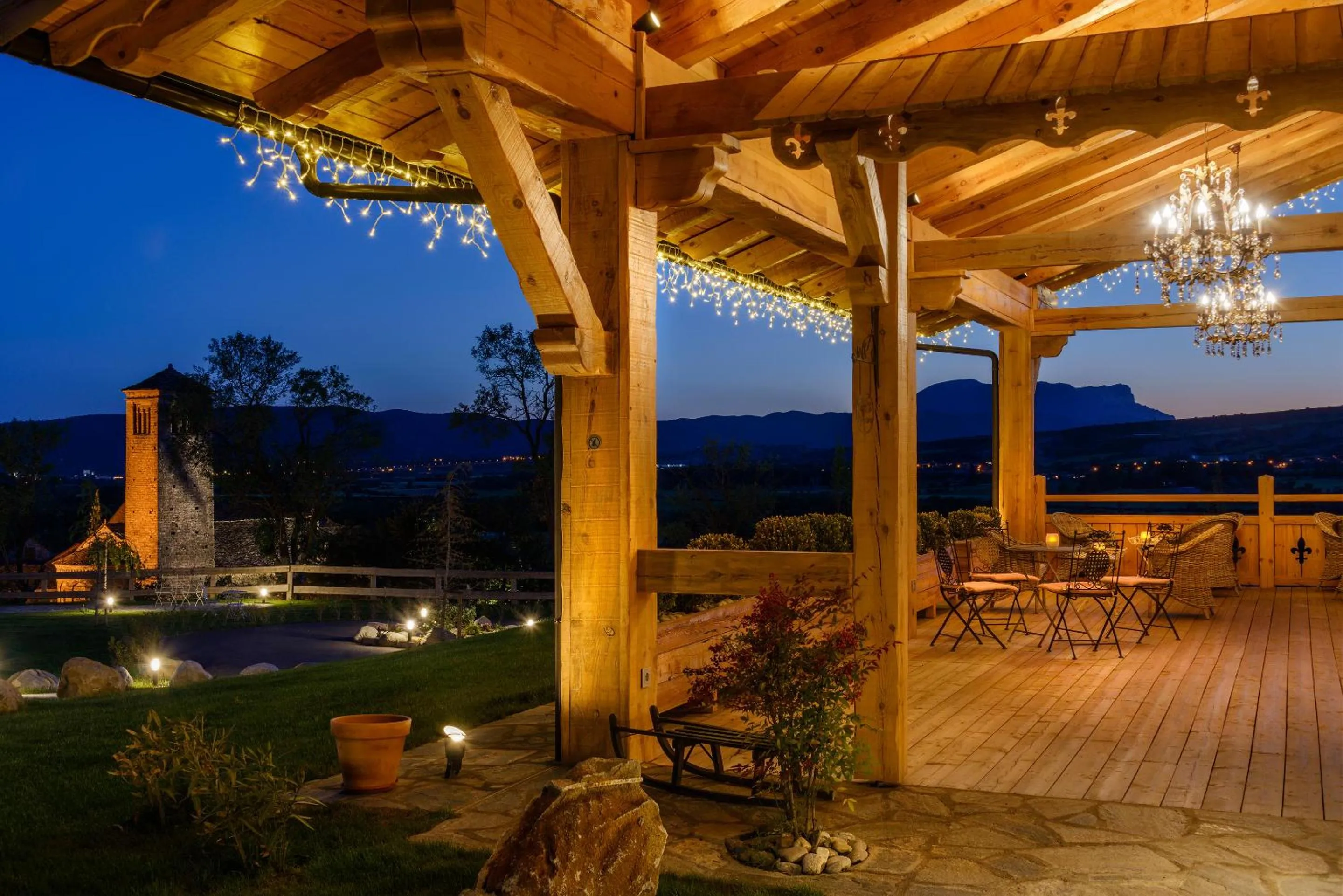 Patio in Hotel Viñas de Lárrede