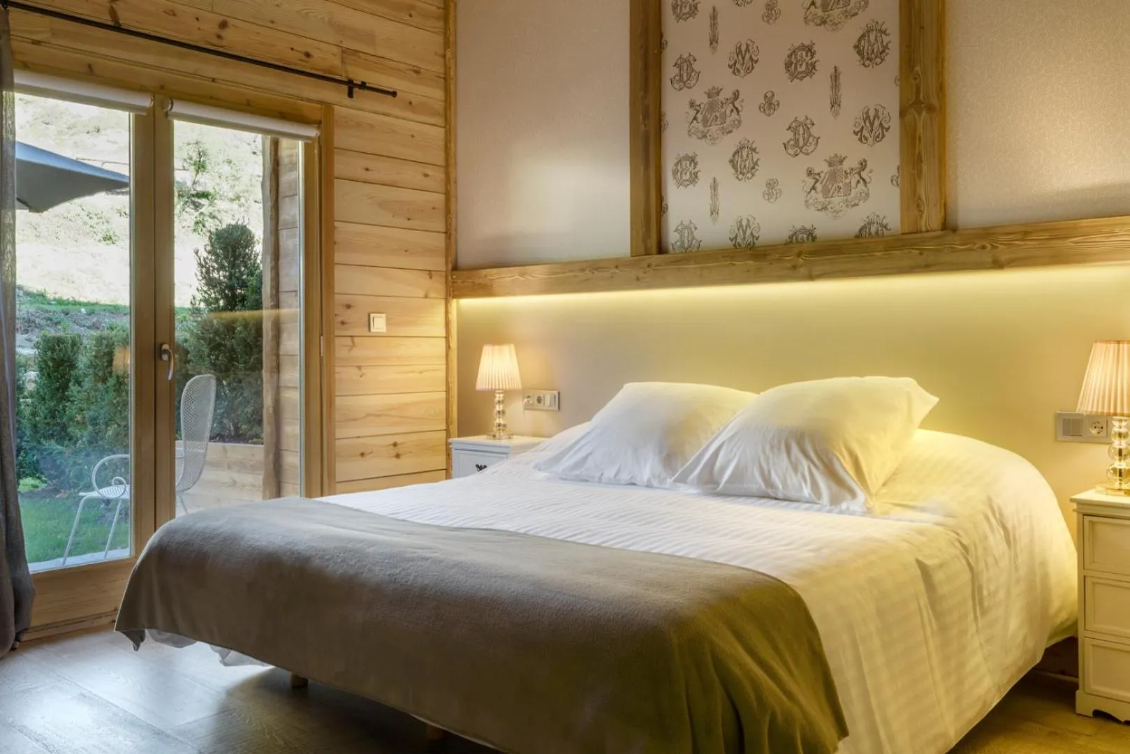 Bed in Hotel Viñas de Lárrede