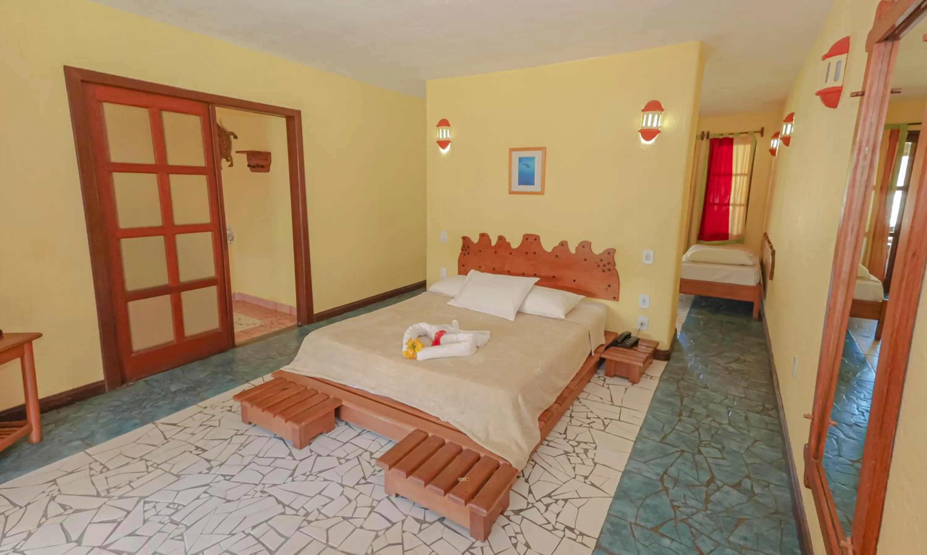 Photo of the whole room, Bed in Estação Santa Fé Hotel e Pousada