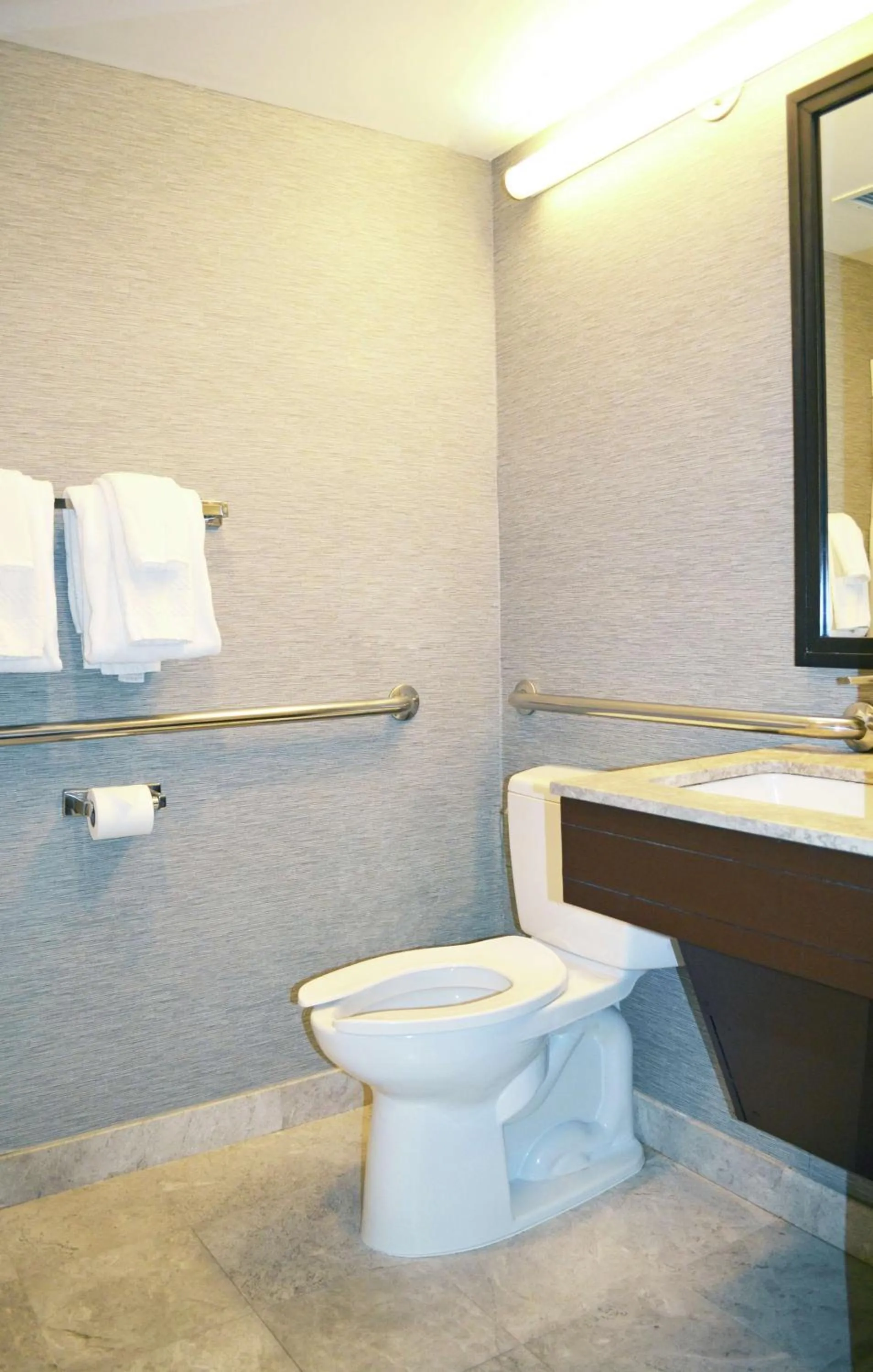 Bathroom in Distrikt Hotel New York City, Tapestry Collection by Hilton