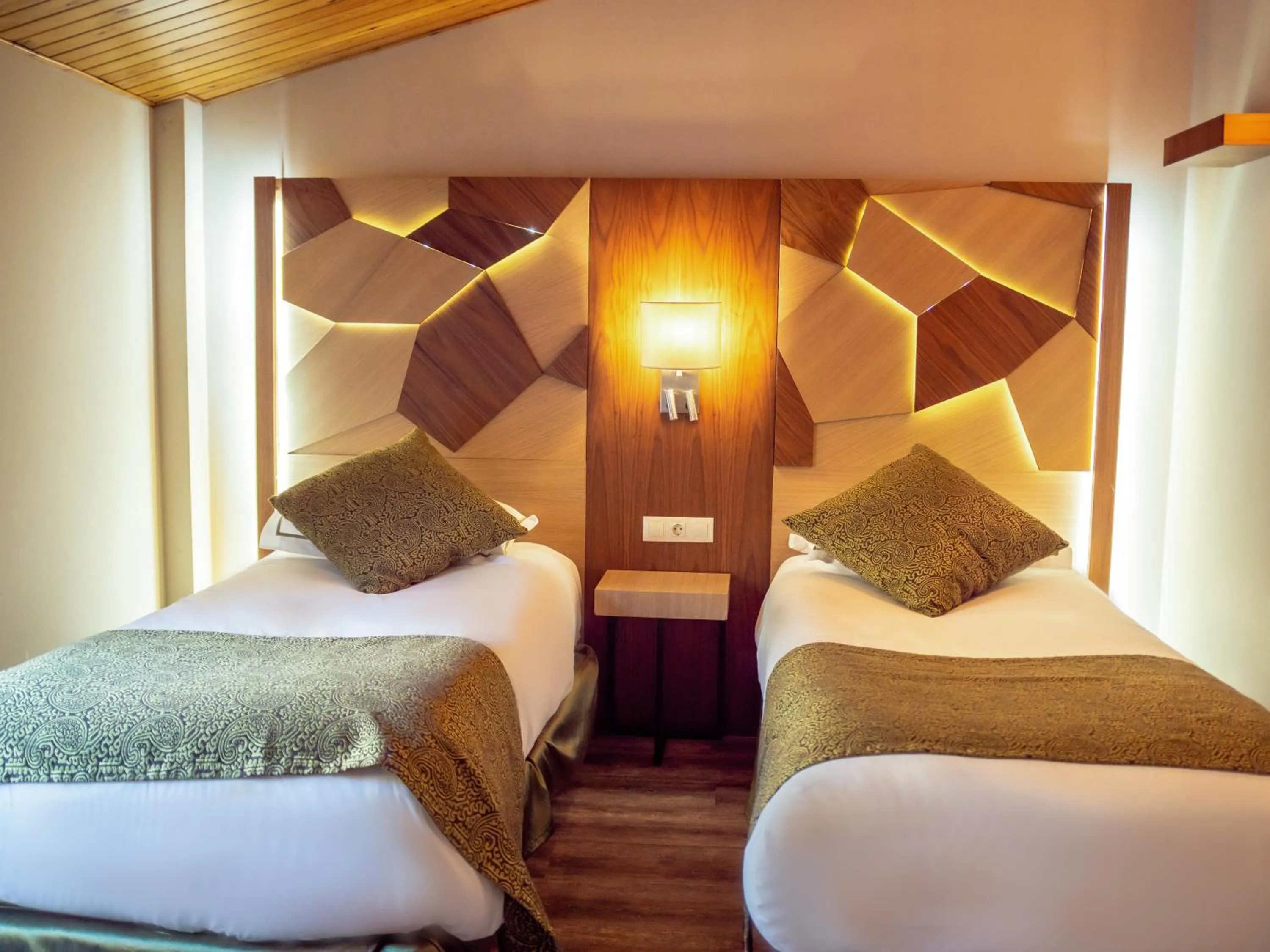 Bed in Hotel Princesa Parc