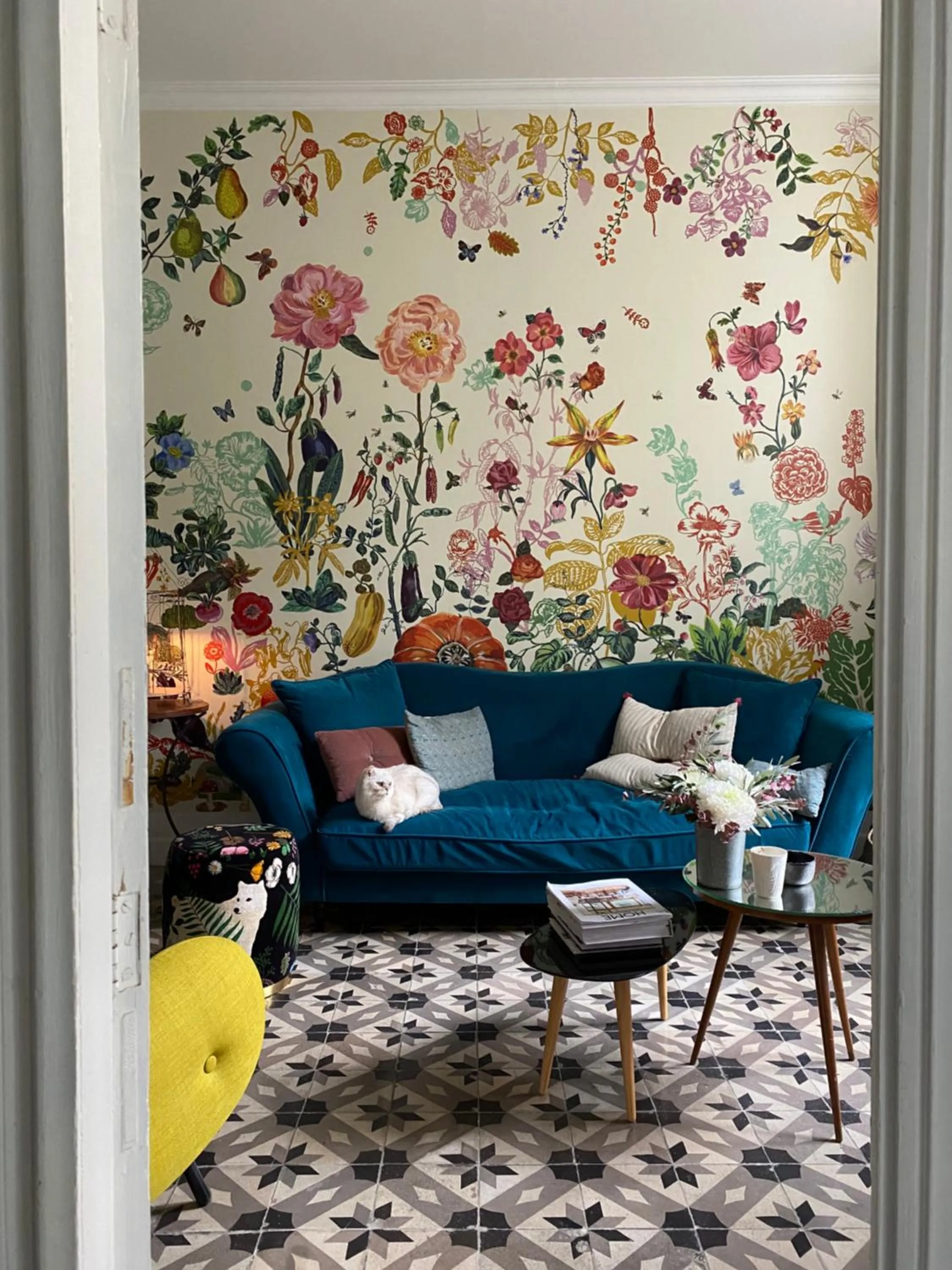 Living room in Le logis blanc bed&breakfast