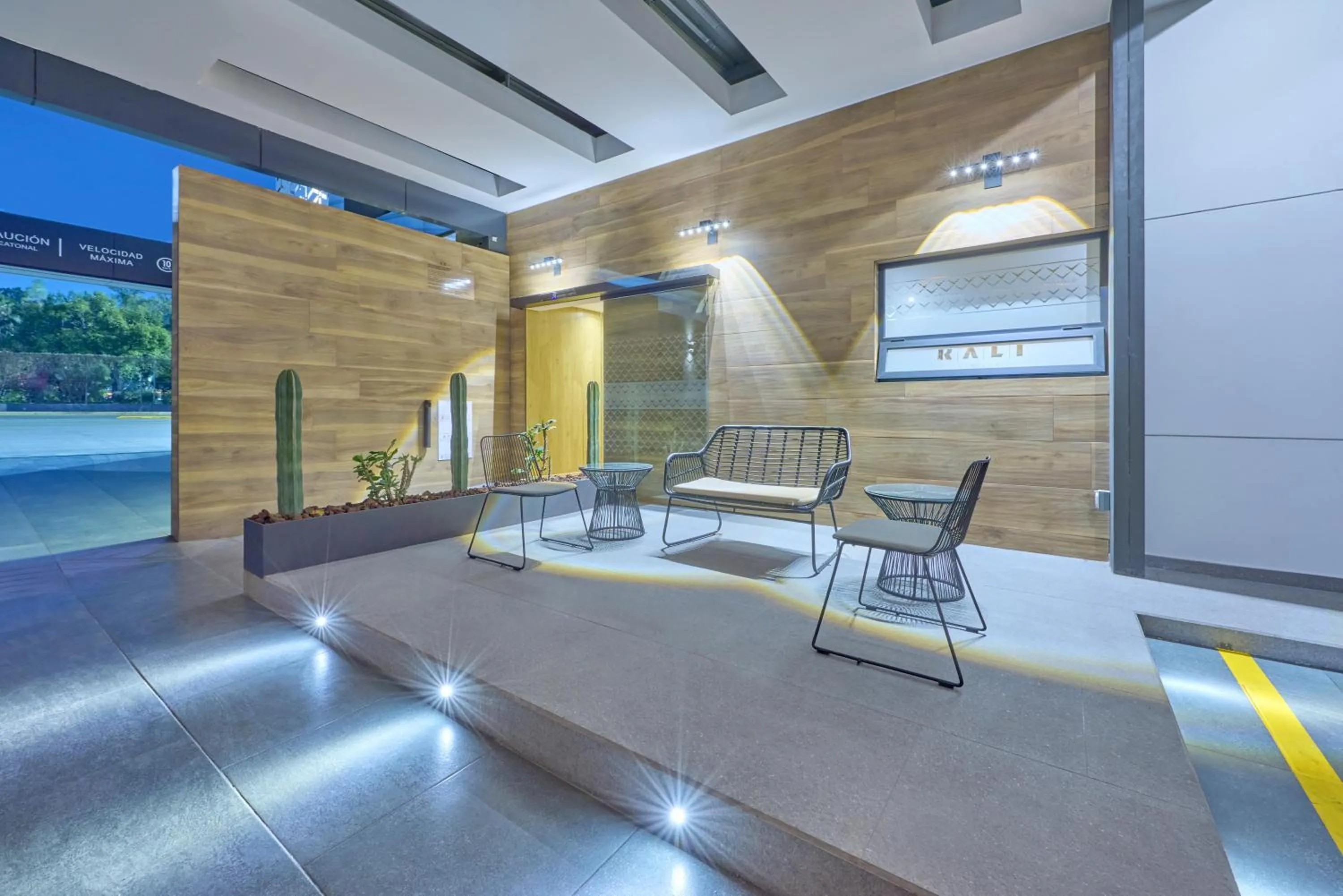 Facade/entrance in KALI La Raza Mexico City