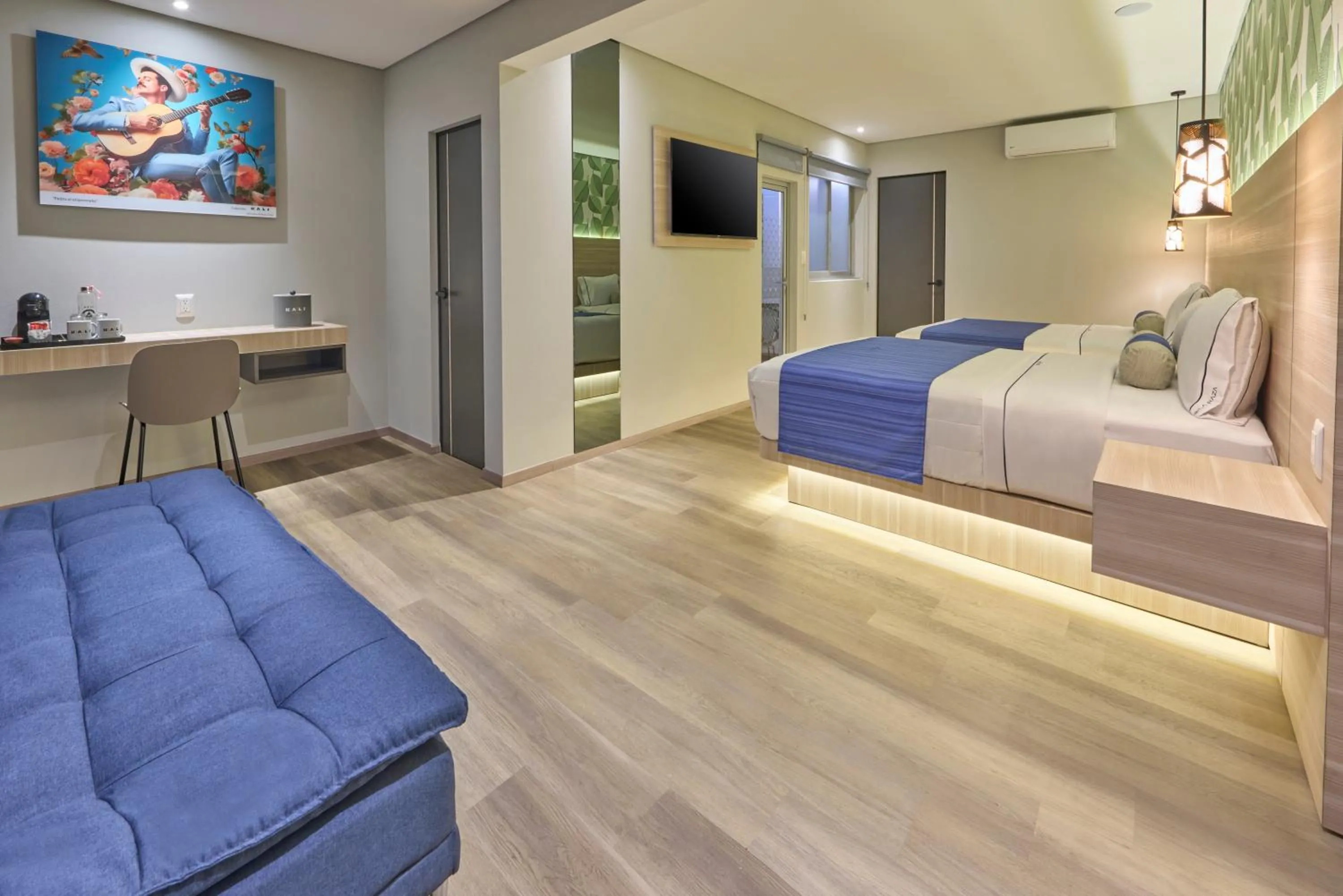 Bed in KALI La Raza Mexico City