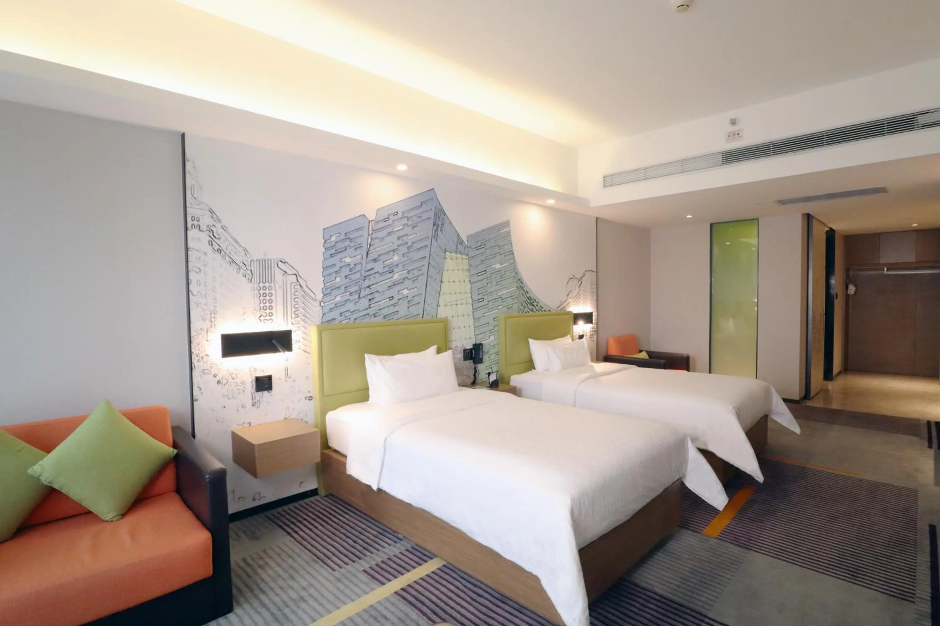 Bed in Hampton by Hilton Guangzhou Zhujiang New Town - Free Shuttle Bus to Canton Fair