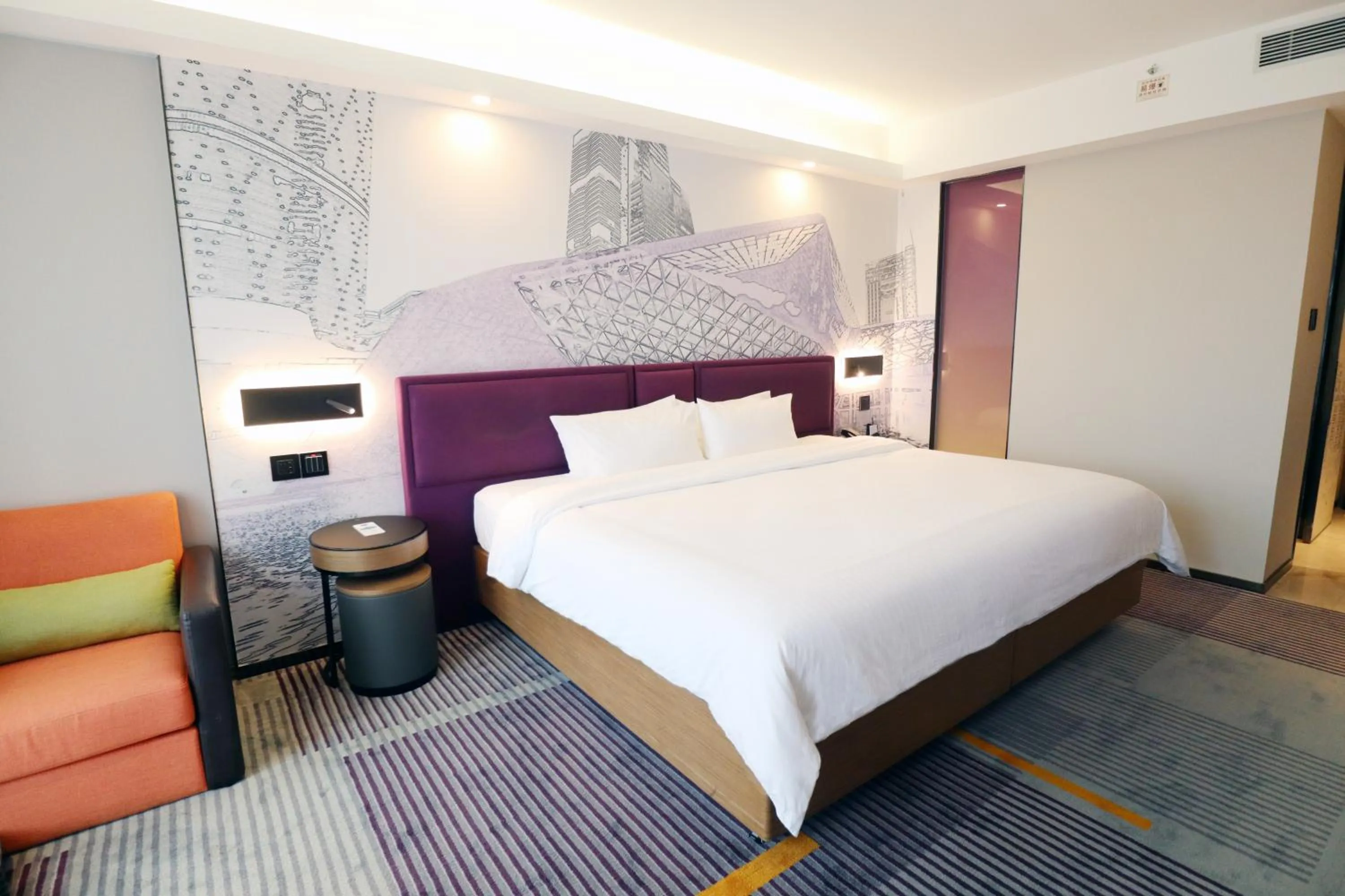 Bed in Hampton by Hilton Guangzhou Zhujiang New Town - Free Shuttle Bus to Canton Fair