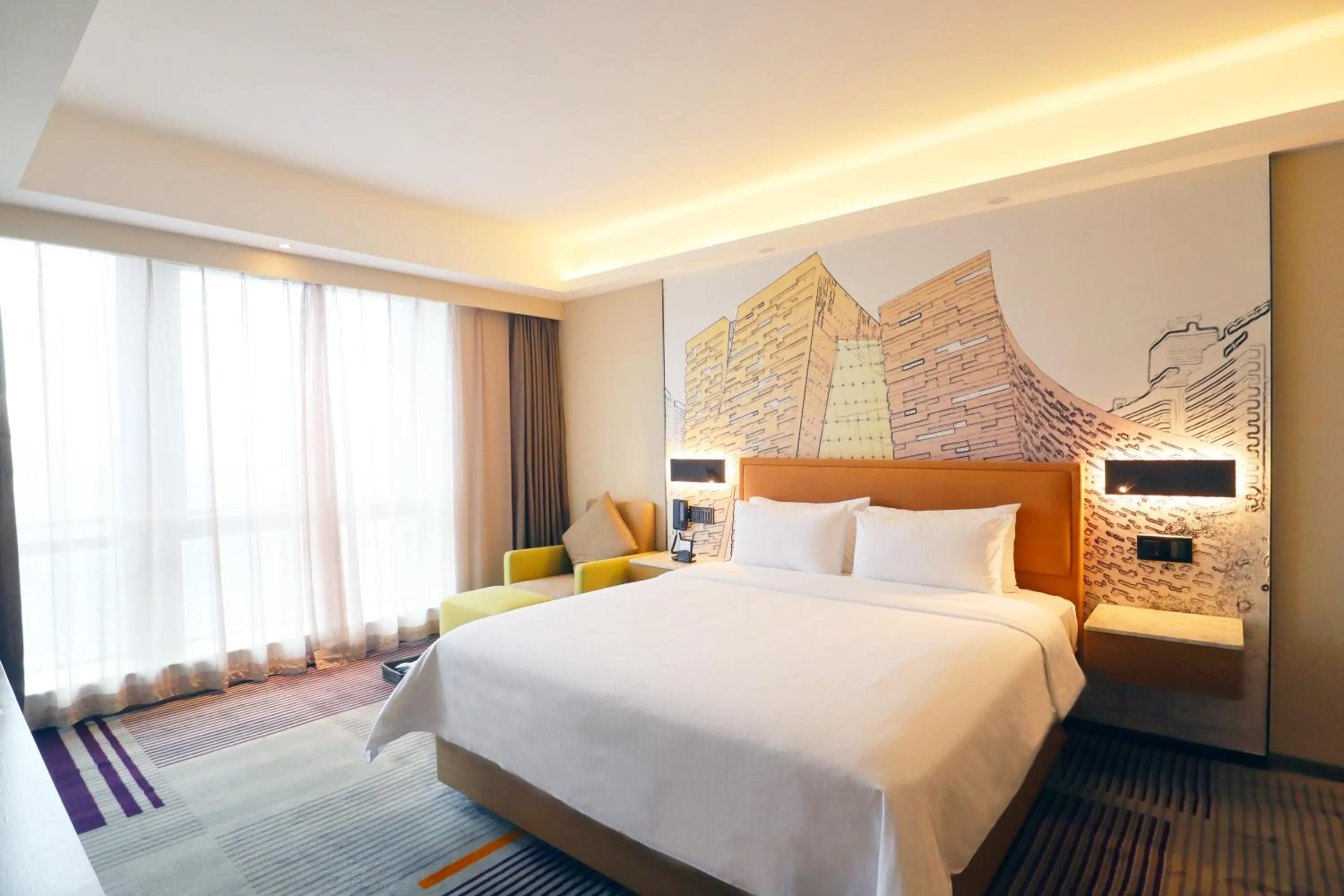 Bed in Hampton by Hilton Guangzhou Zhujiang New Town - Free Shuttle Bus to Canton Fair