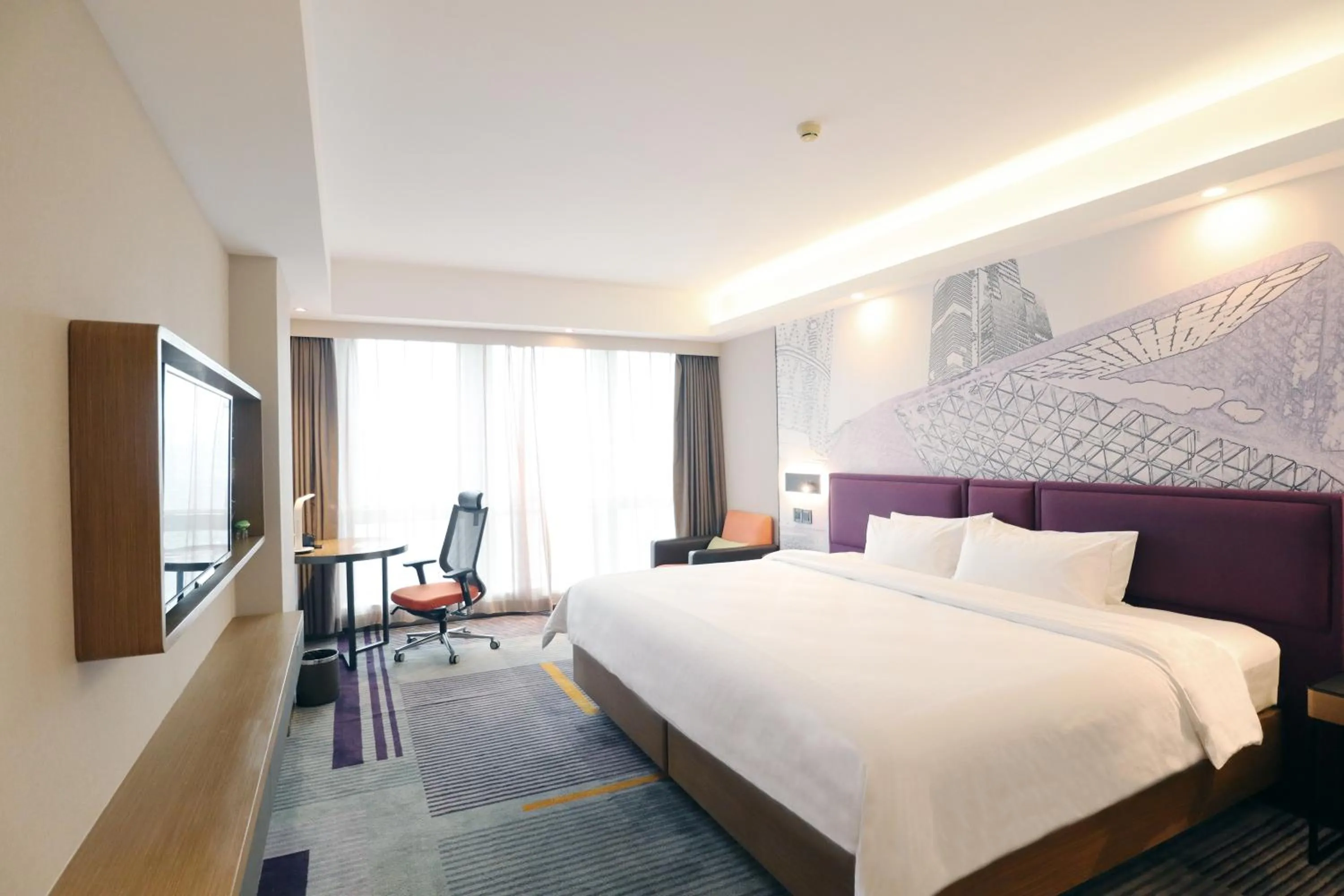 Bed in Hampton by Hilton Guangzhou Zhujiang New Town - Free Shuttle Bus to Canton Fair