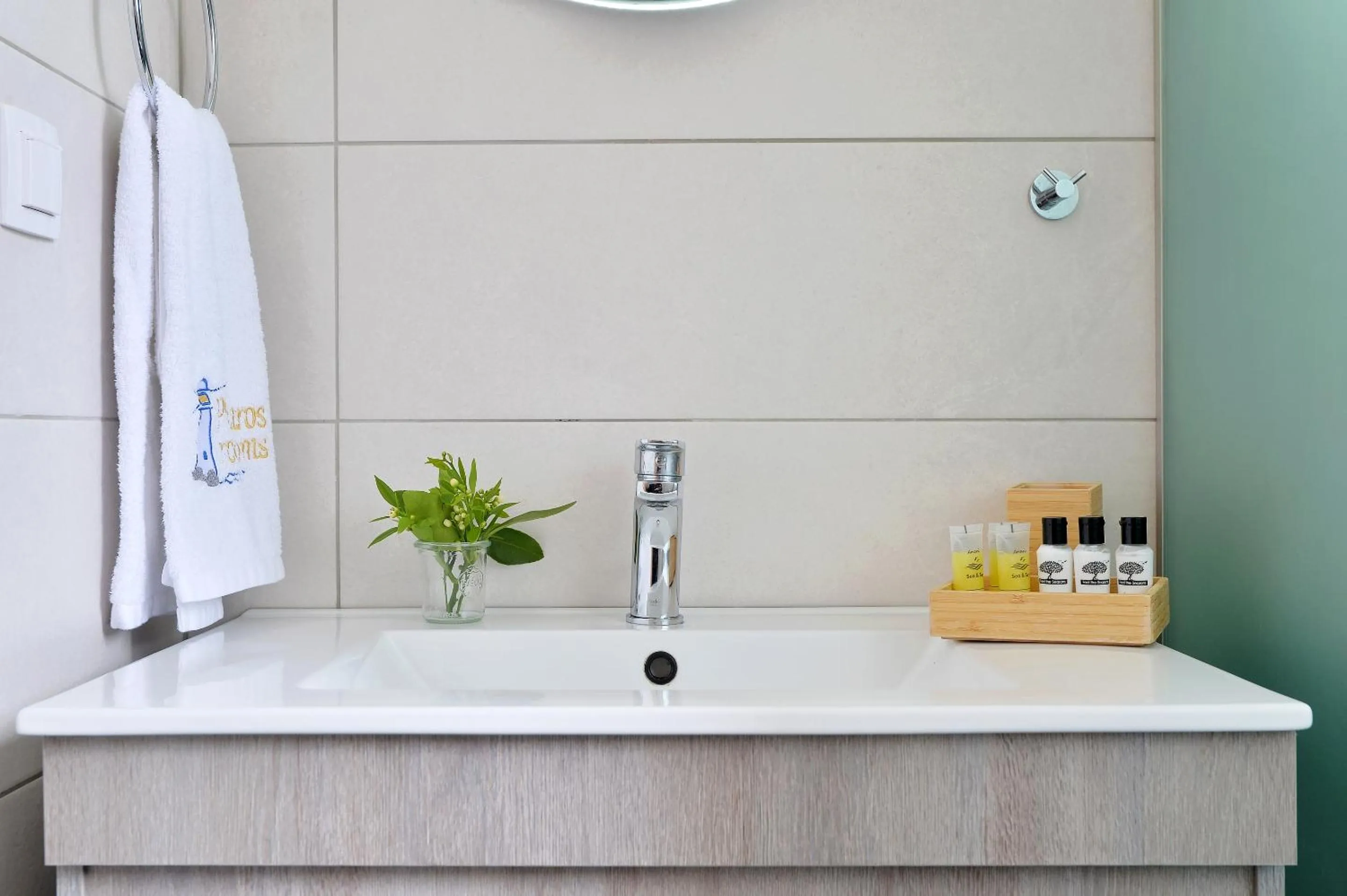 Bathroom in Pharos Rooms