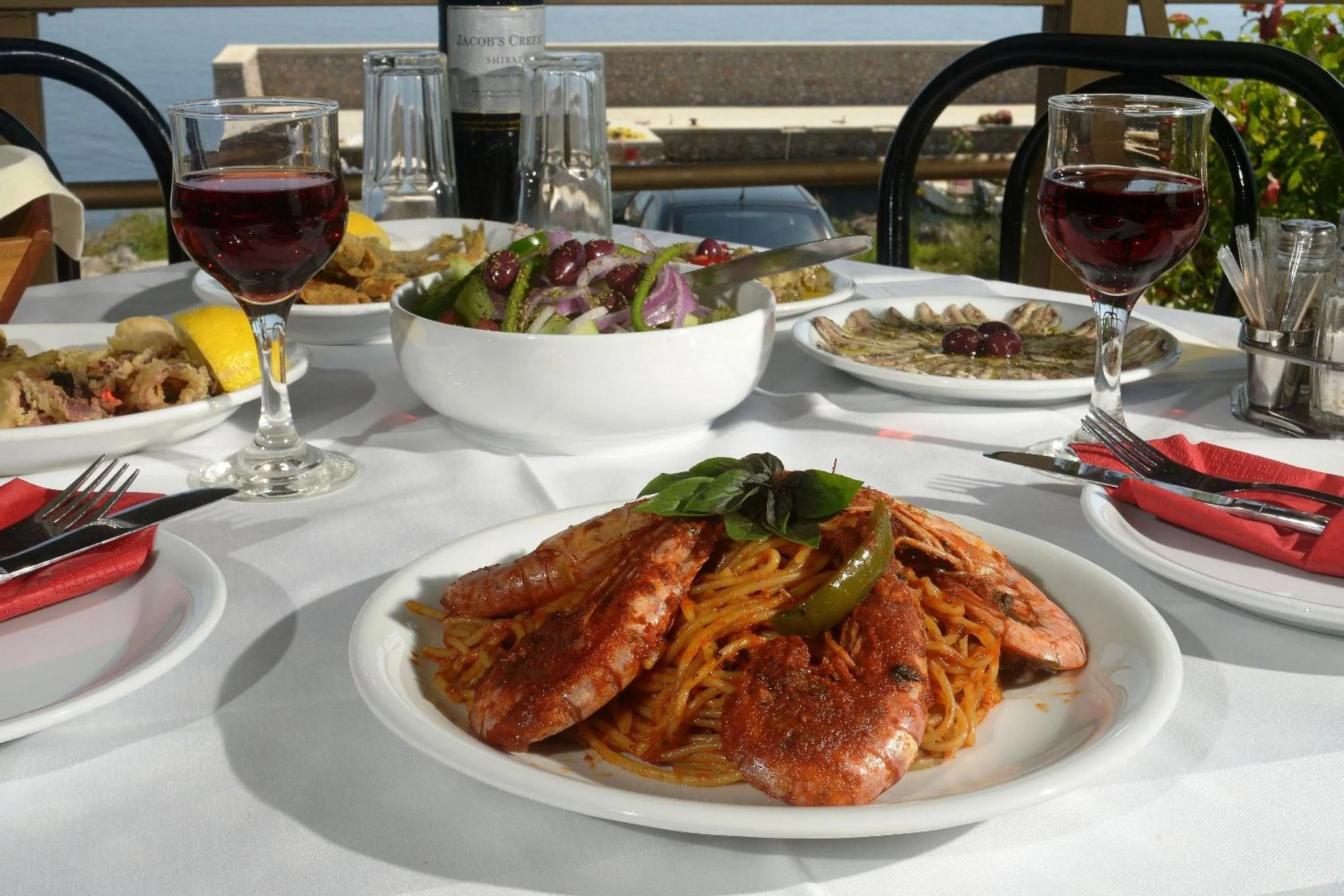 Food close-up in Pharos Rooms