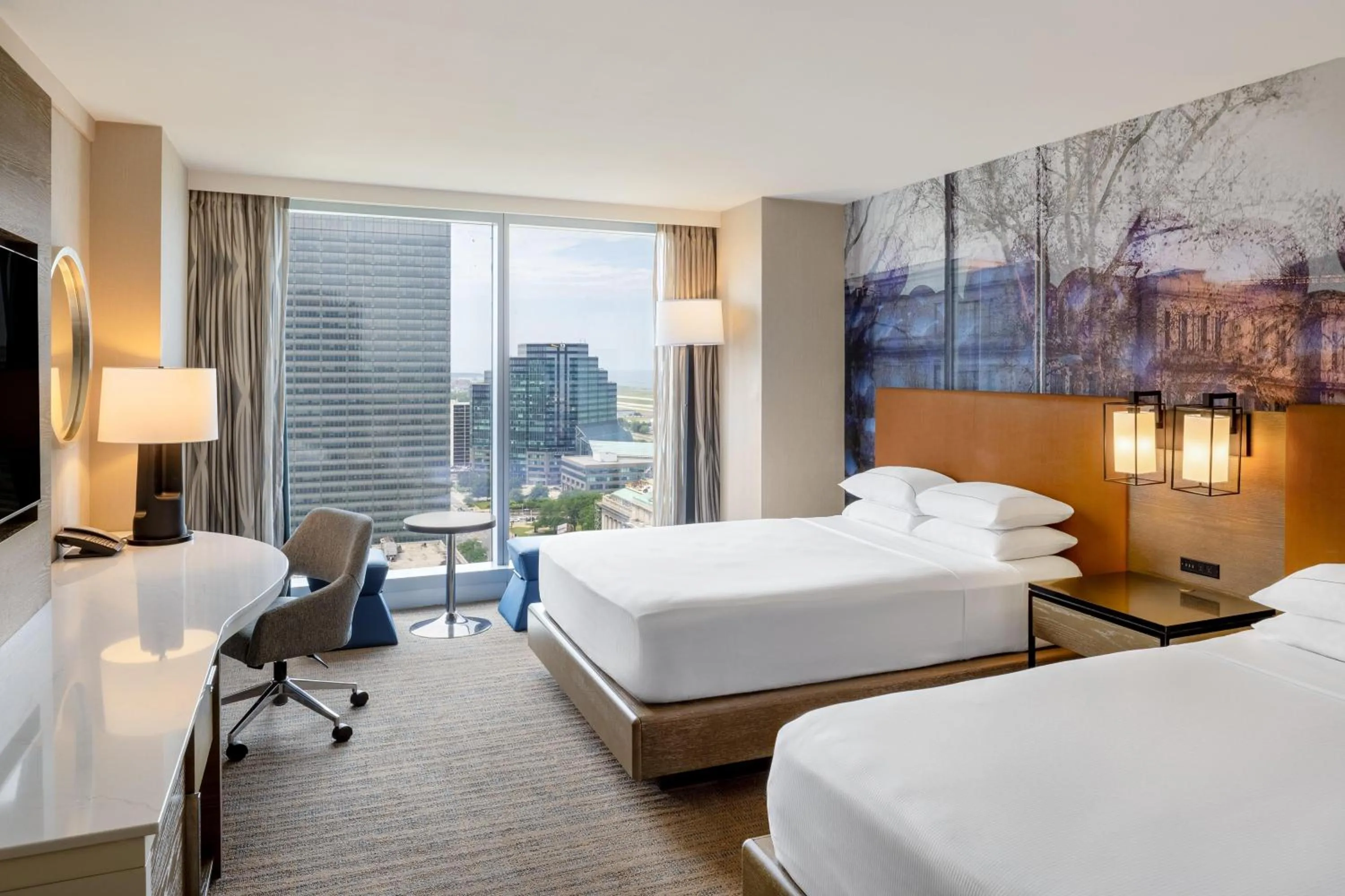 Bed in Hilton Cleveland Downtown