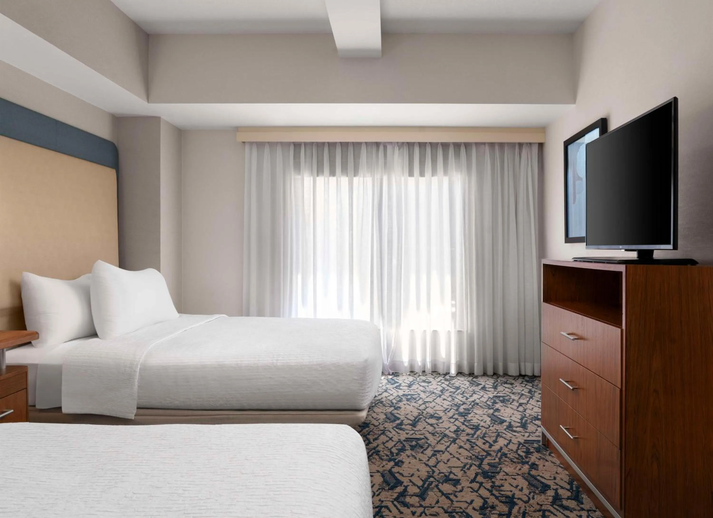 Bed in Homewood Suites by Hilton Boston Brookline-Longwood Medical