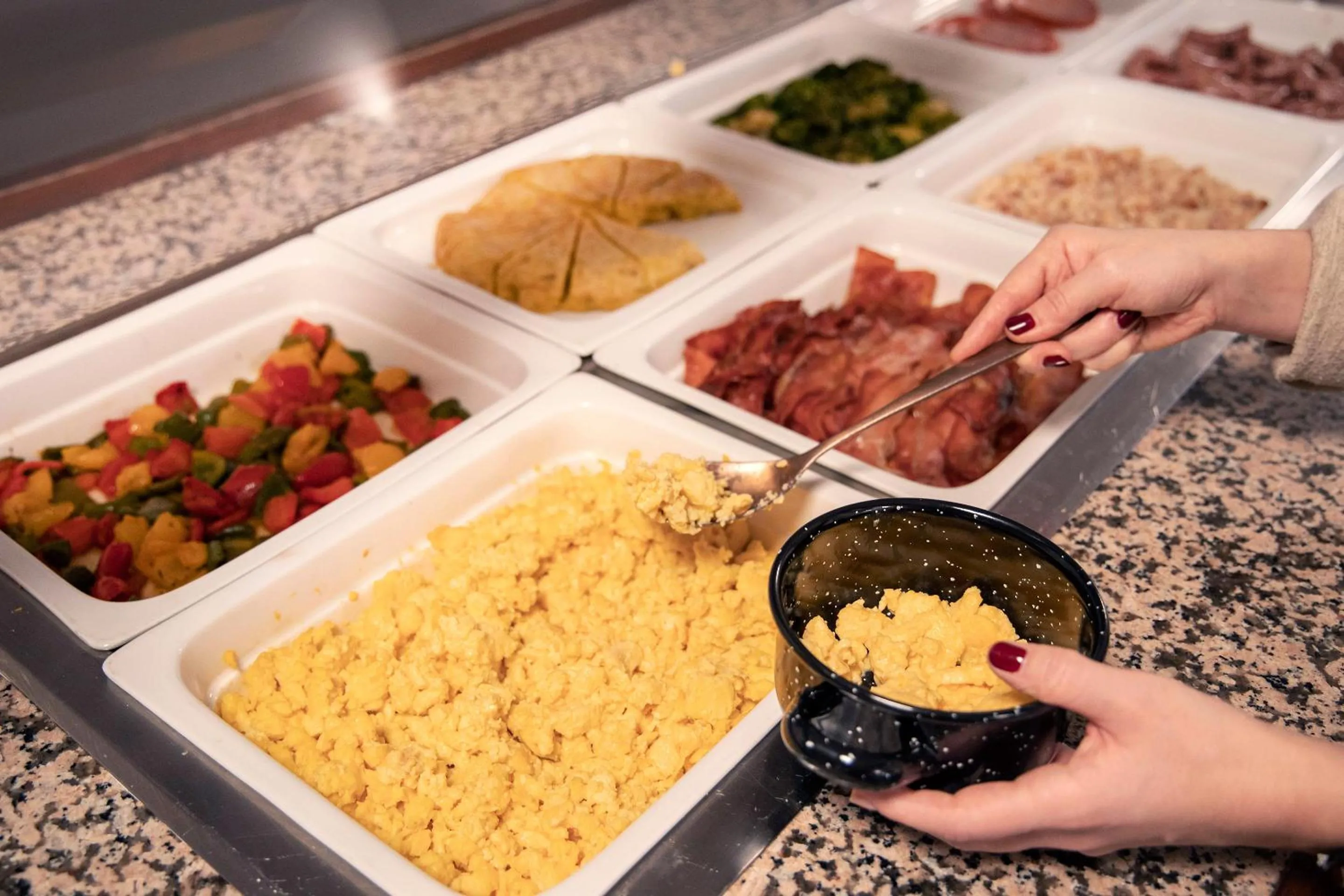 Buffet breakfast in Hotel Encamp by Nexta