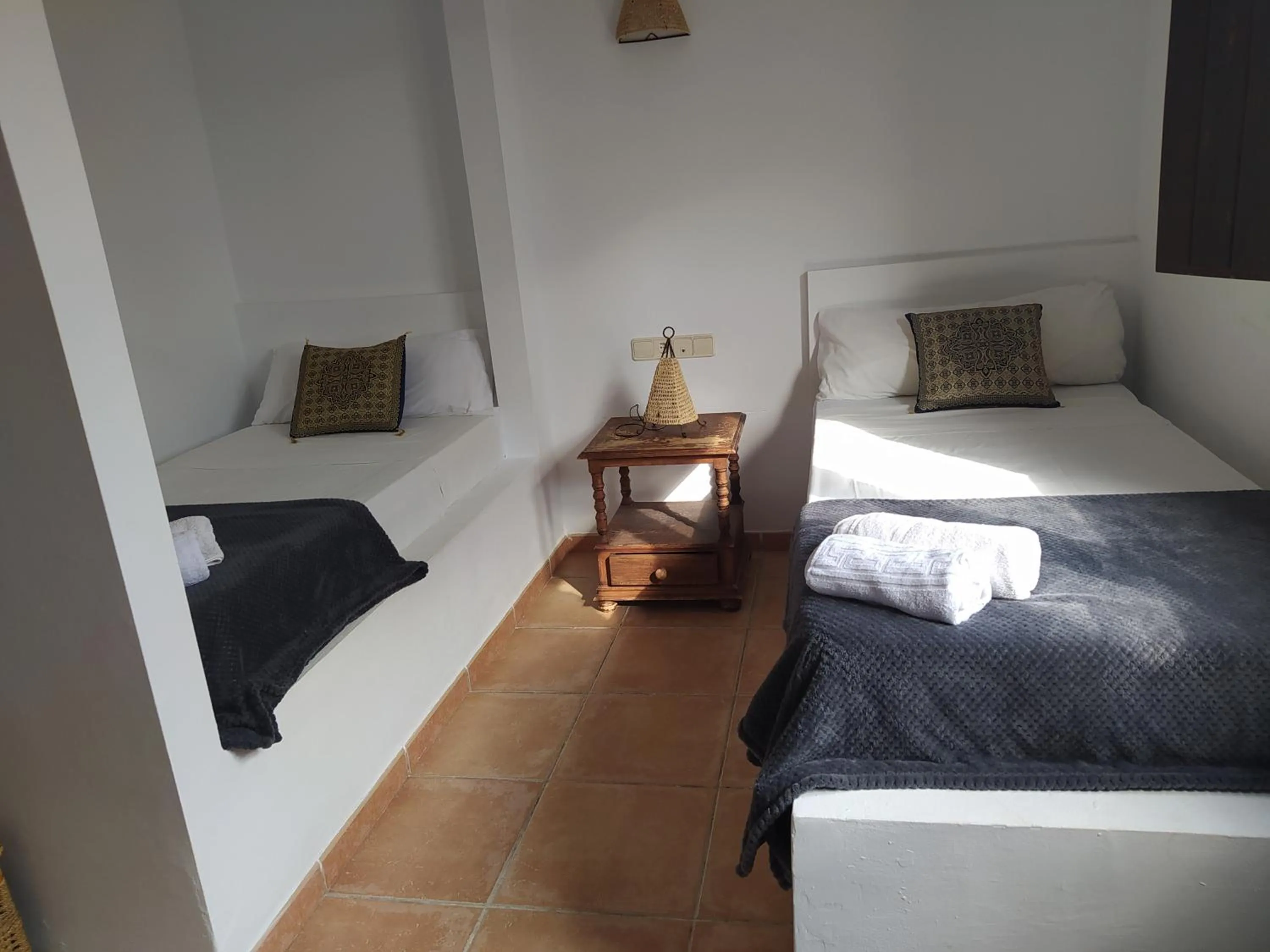 Bed in Hotel Rural La Marmita de Ahlam