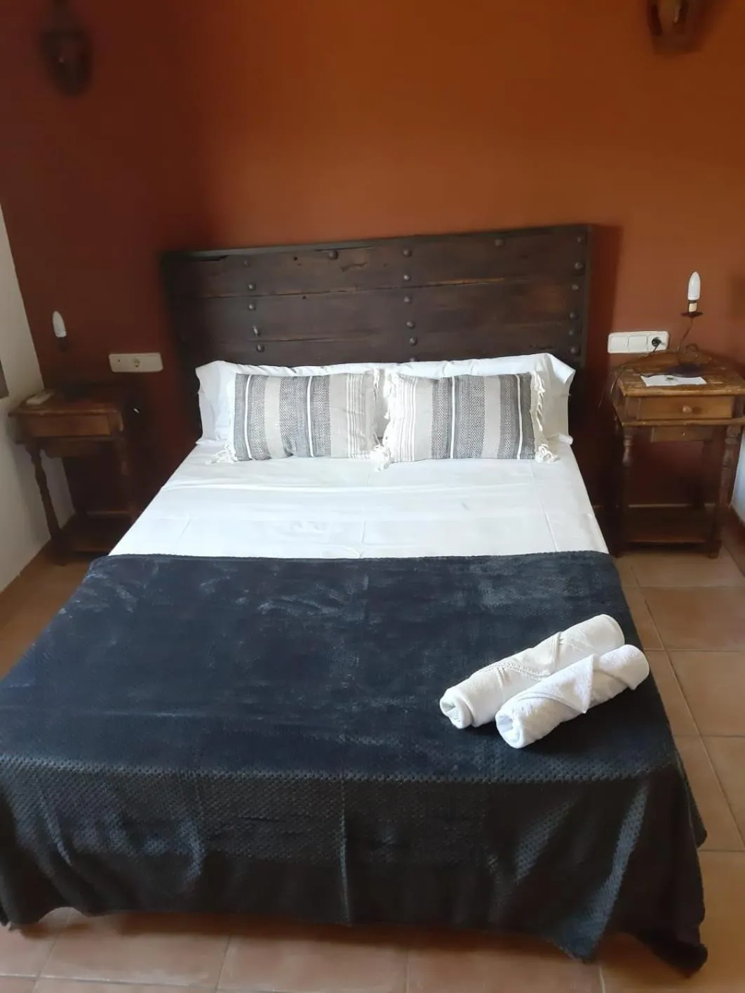 Bed in Hotel Rural La Marmita de Ahlam