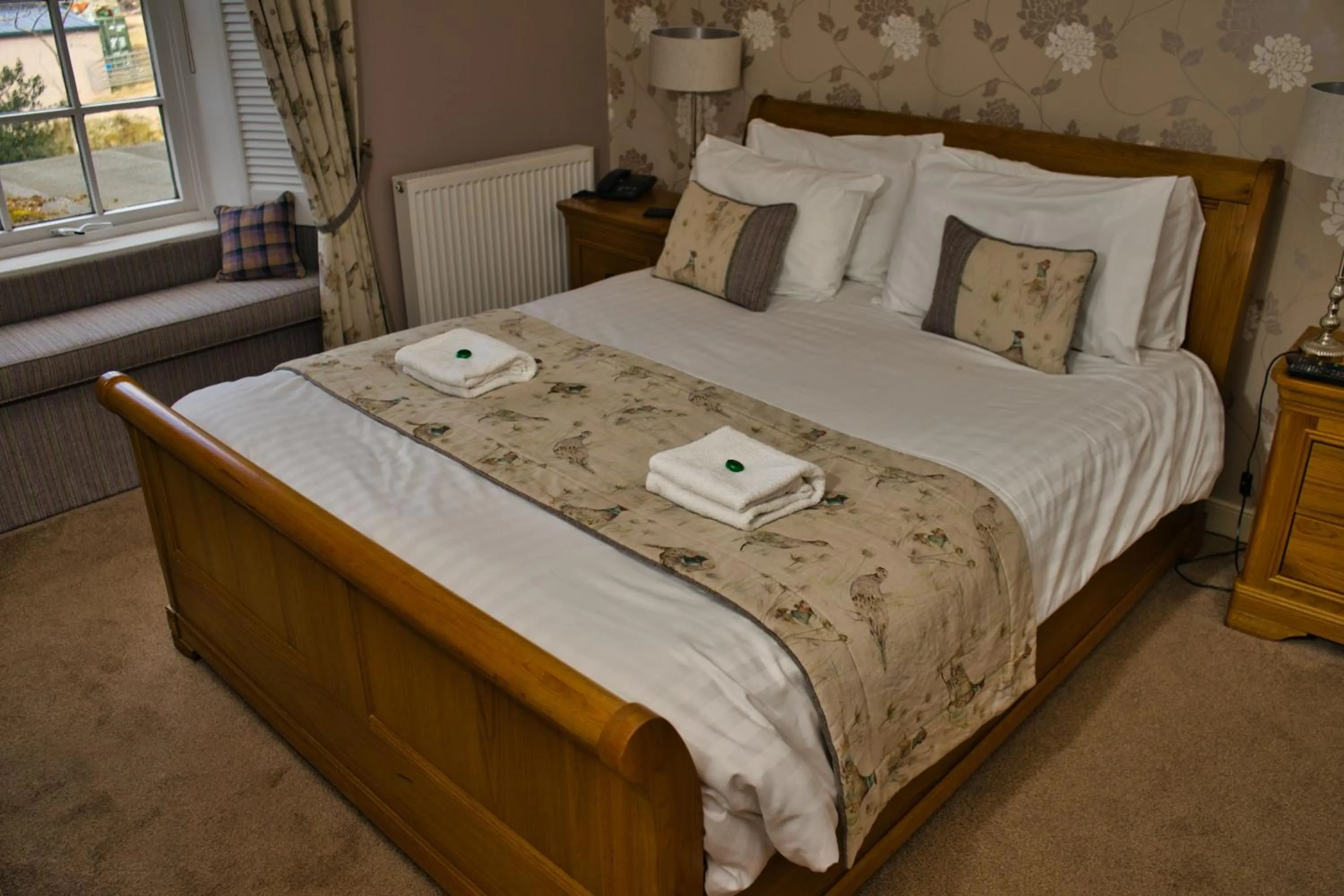 Bed in Glen Clova Hotel & Luxury Lodges