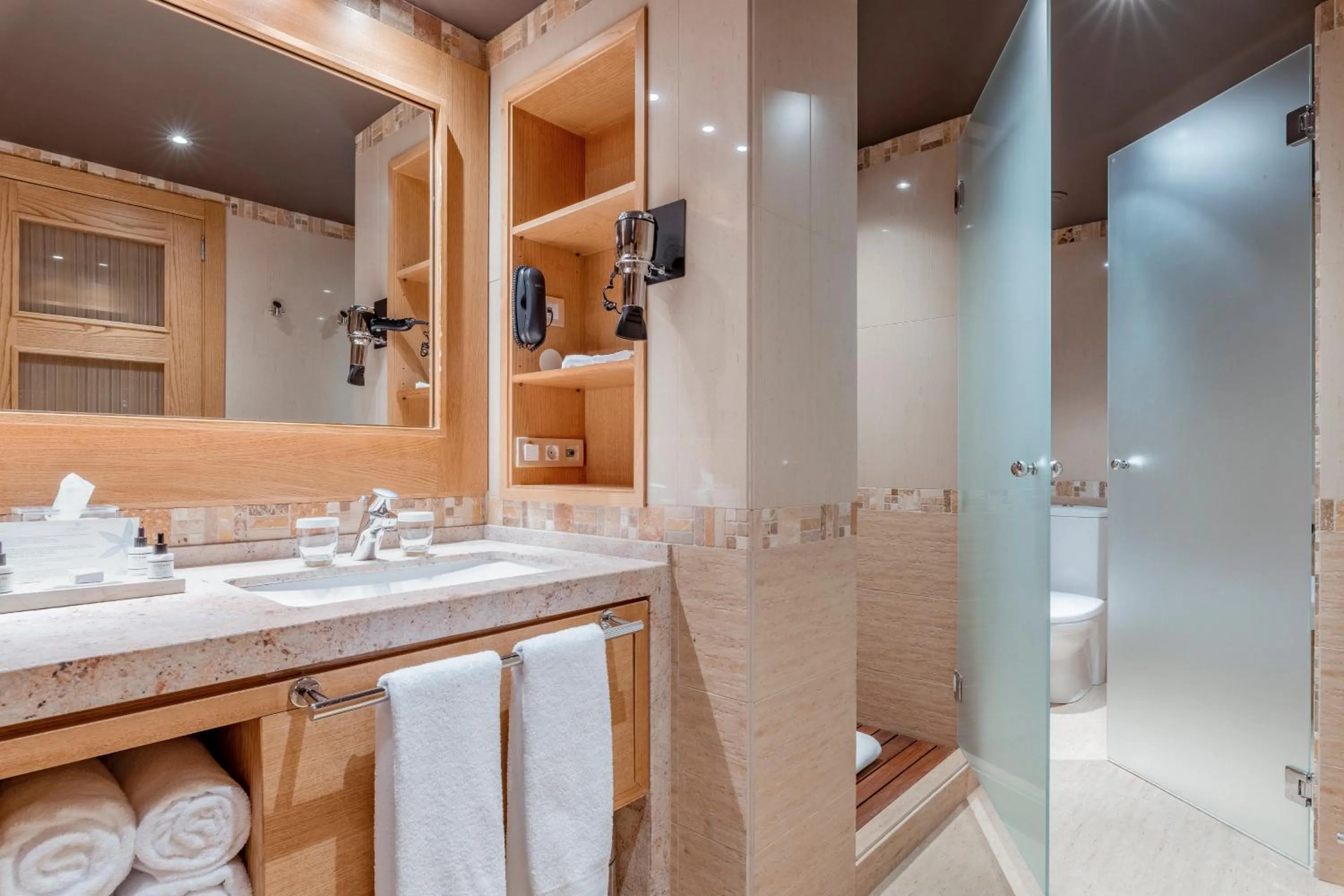 Shower in Sport Hotel Hermitage & Spa