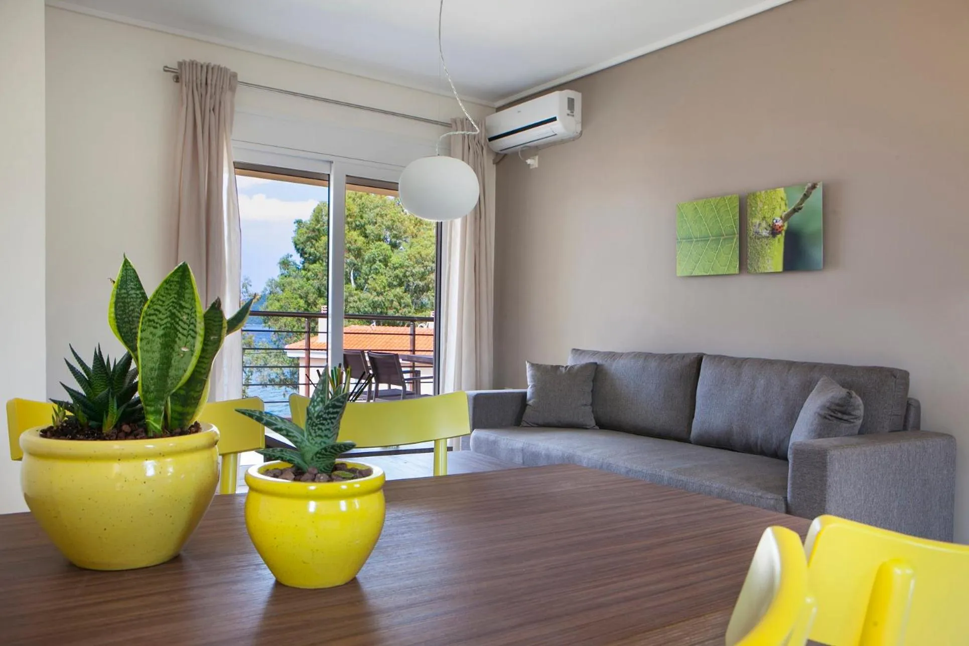 Living room in Meliti Waterfront Suites