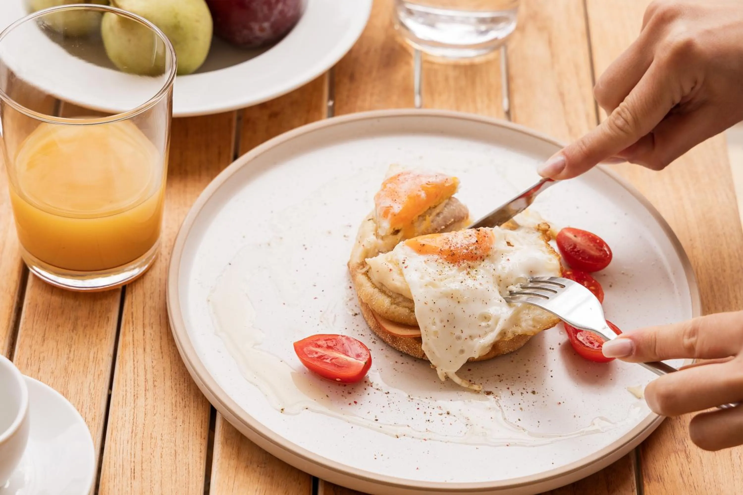 Breakfast in Meliti Waterfront Suites