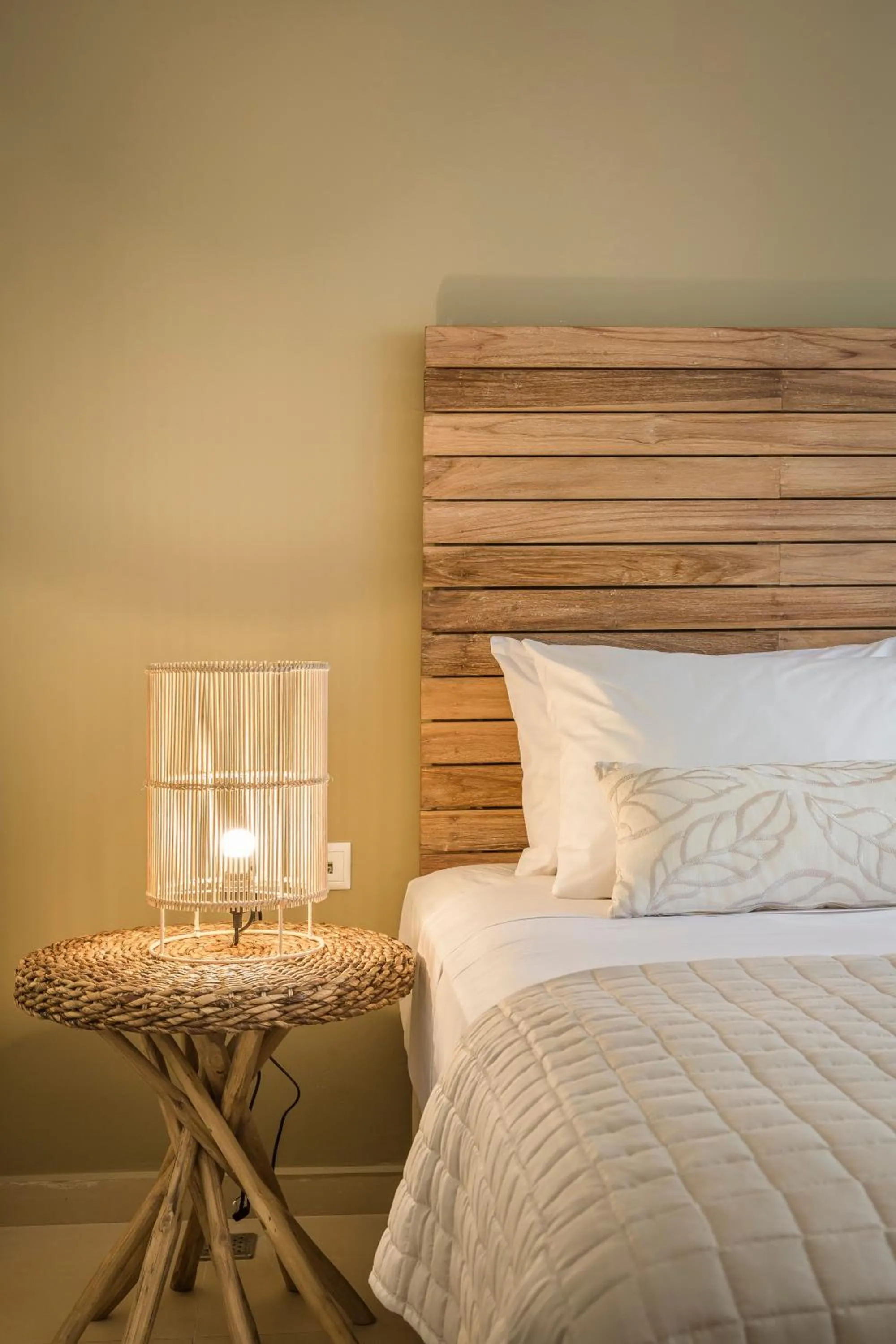 Bed in Meliti Waterfront Suites