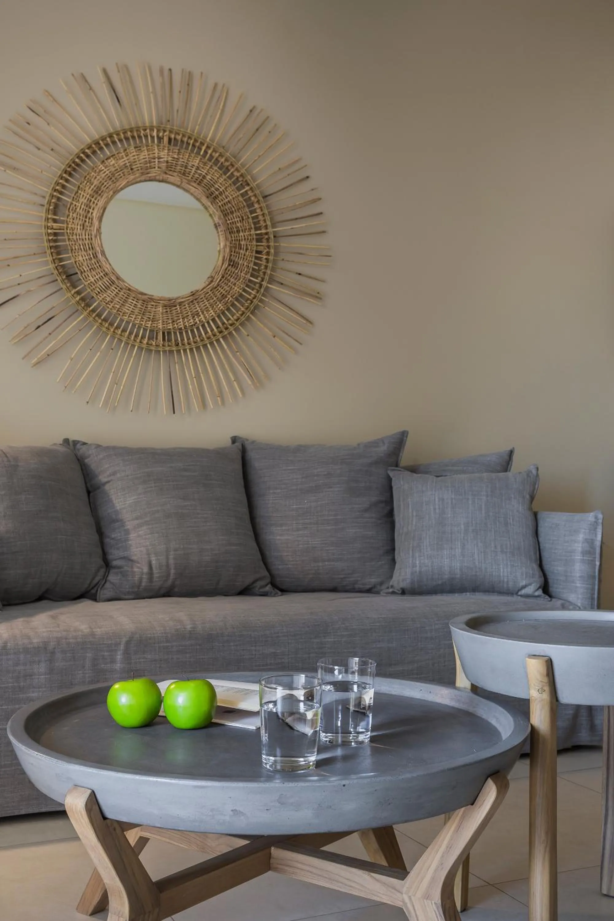 Living room in Meliti Waterfront Suites