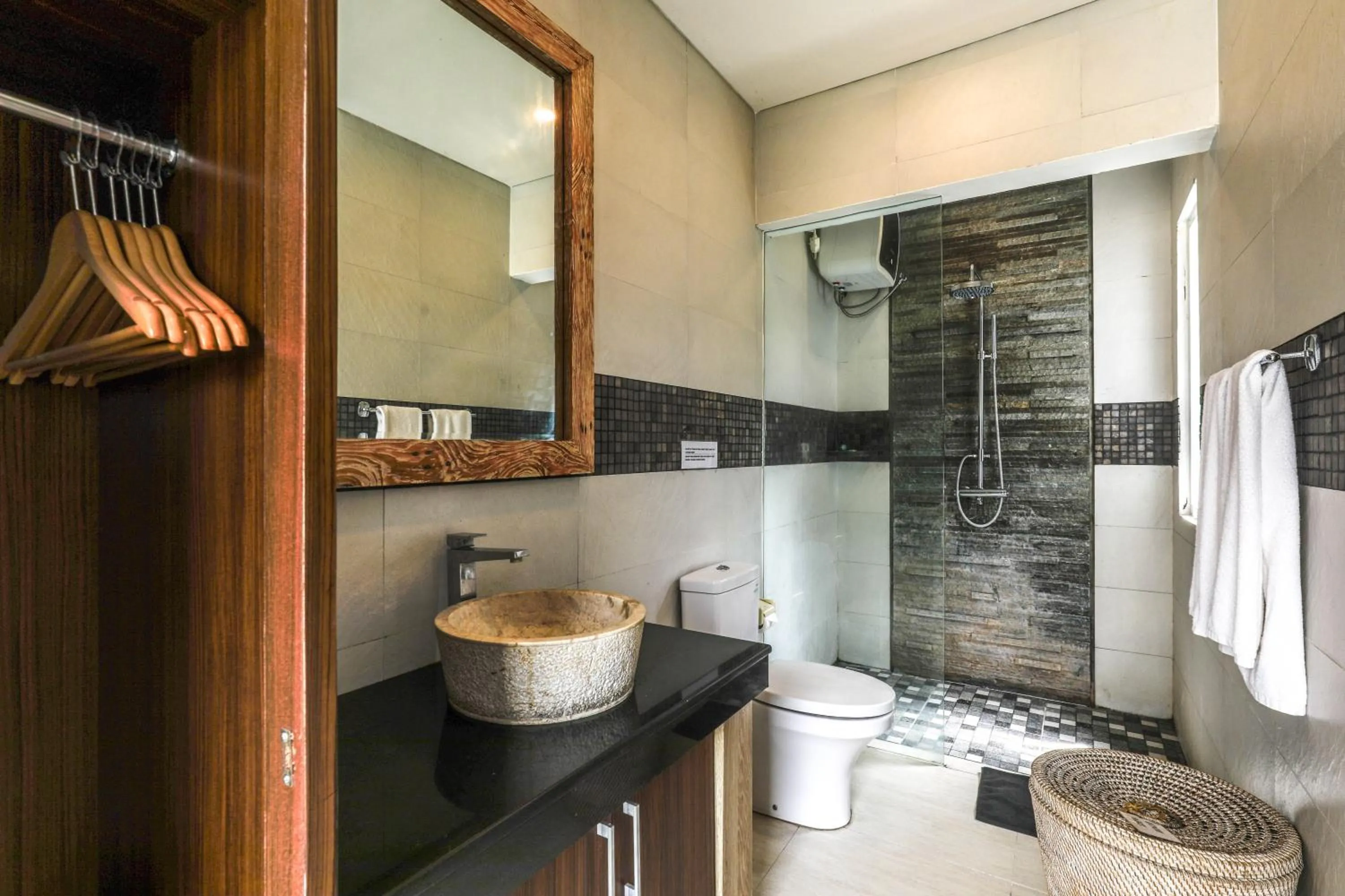 Shower in Puri Bagus Villa by Great Bali Villas