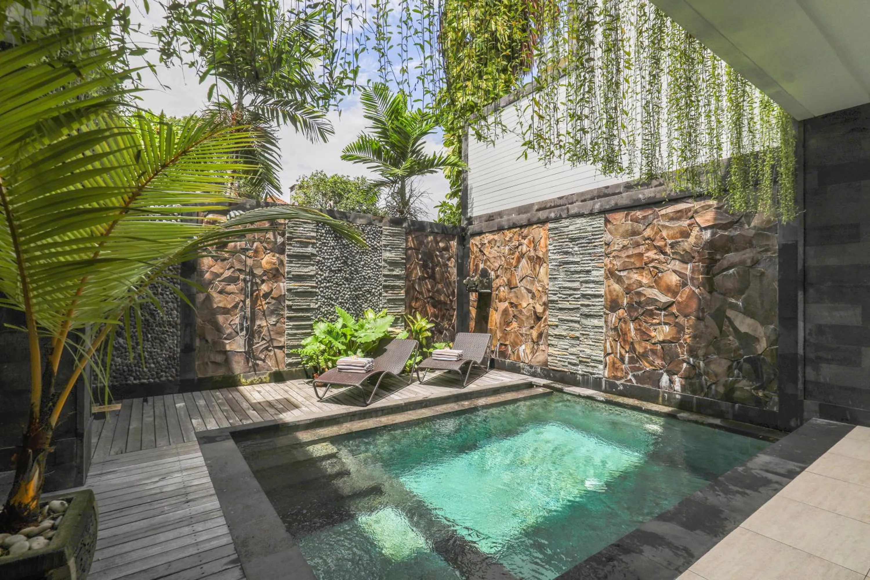 Pool view in Puri Bagus Villa by Great Bali Villas