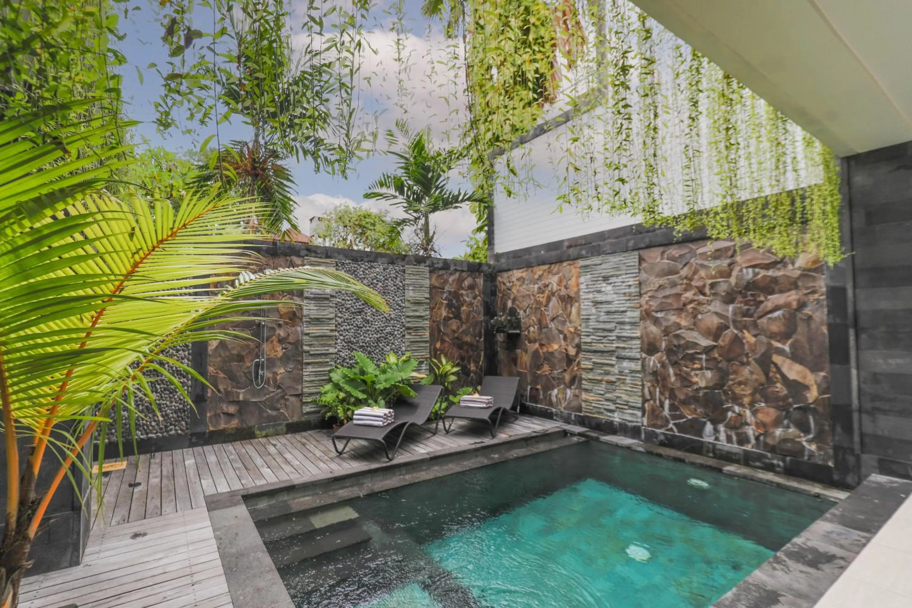 Pool view in Puri Bagus Villa by Great Bali Villas