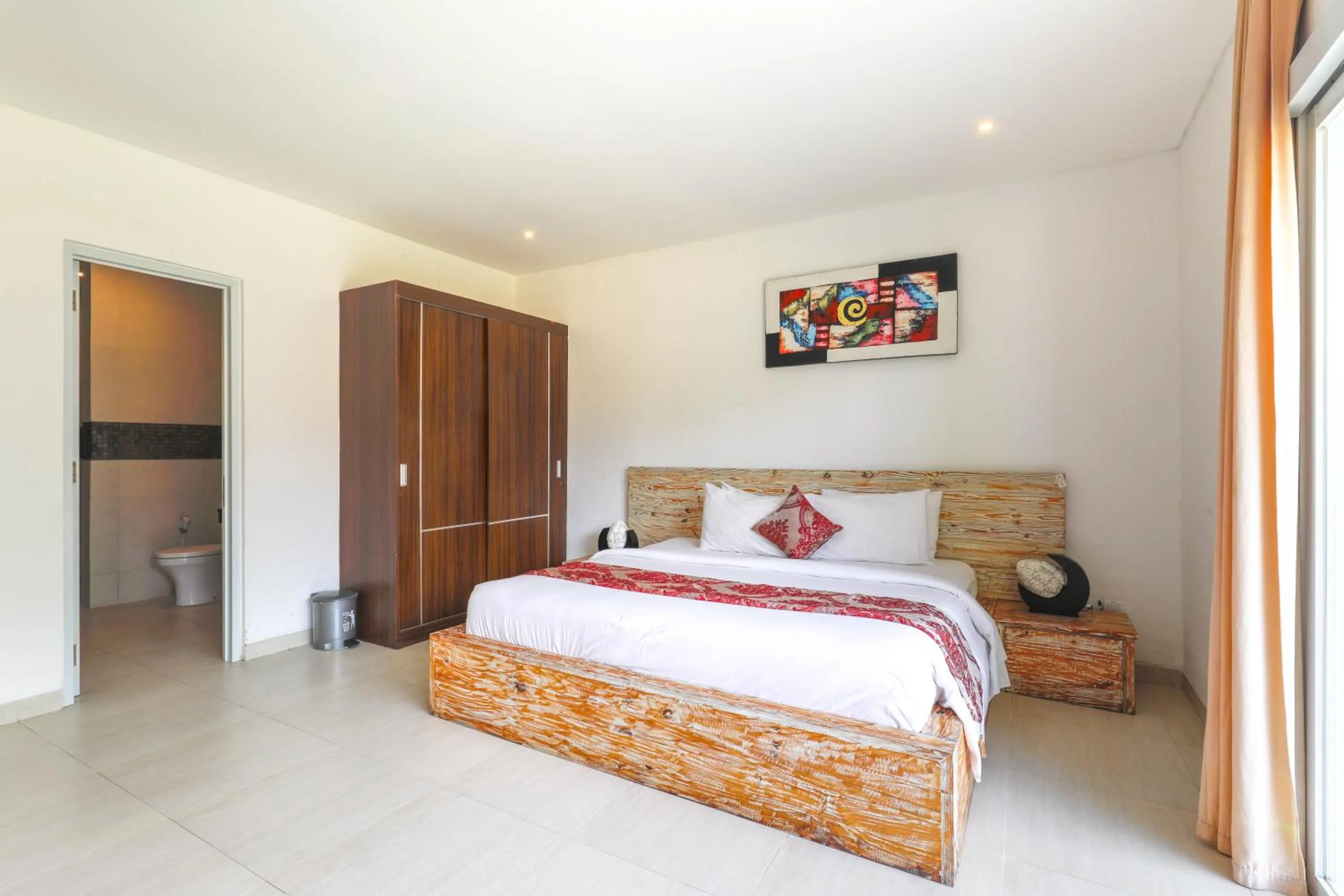 Balcony/Terrace, Bed in Puri Bagus Villa by Great Bali Villas