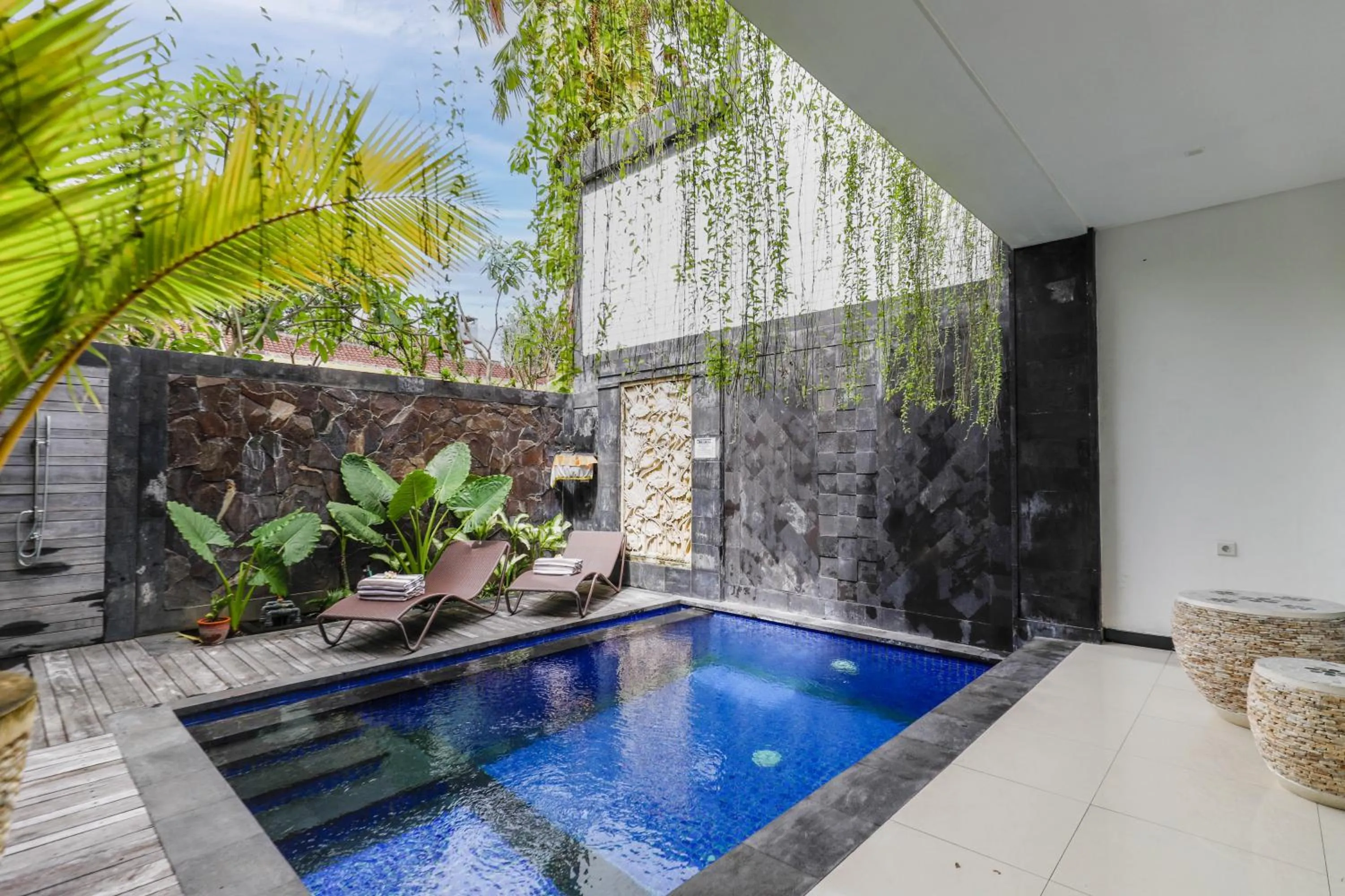 Pool view in Puri Bagus Villa by Great Bali Villas