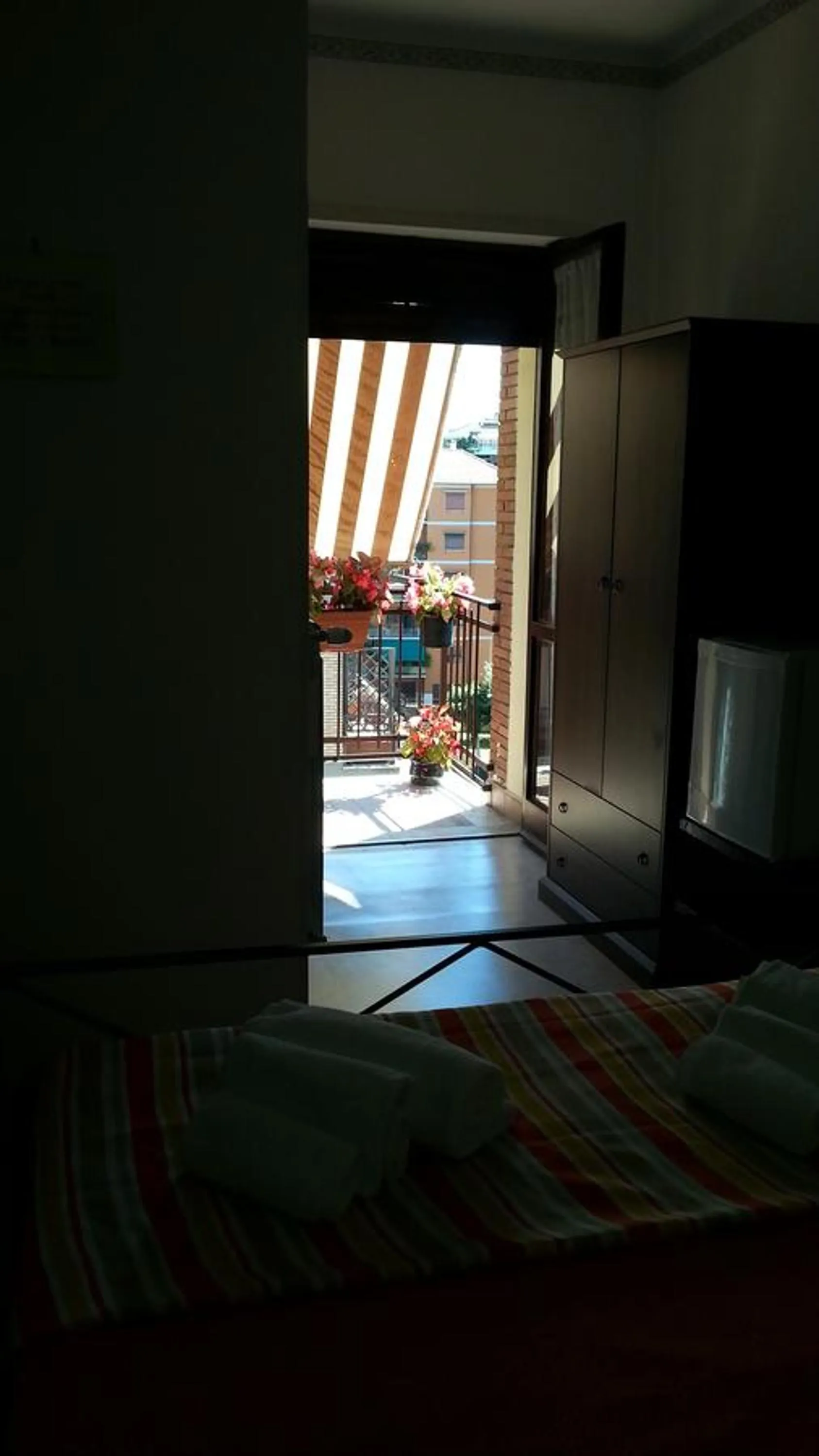 Balcony/Terrace, Bed in B&B La Cubanina