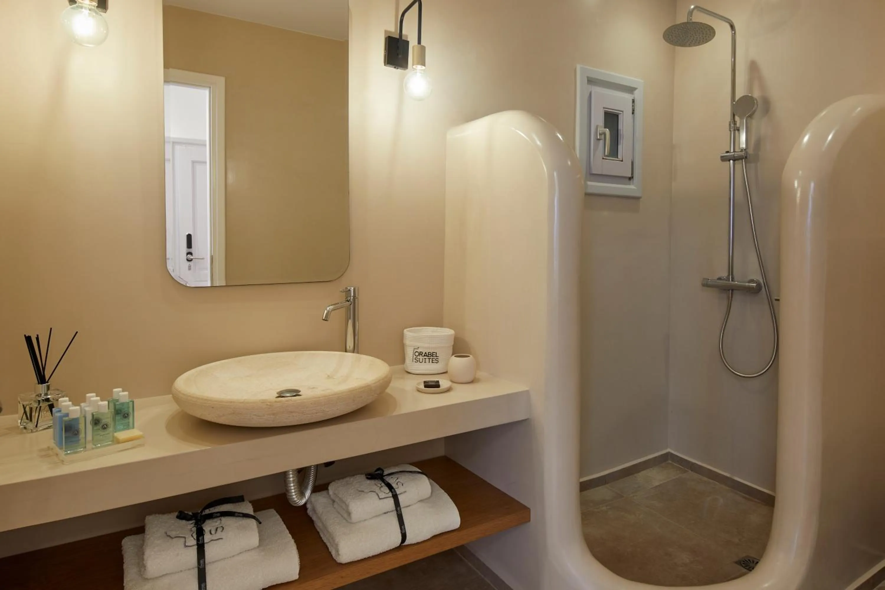 Shower in Orabel Suites Santorini (Adults Only)