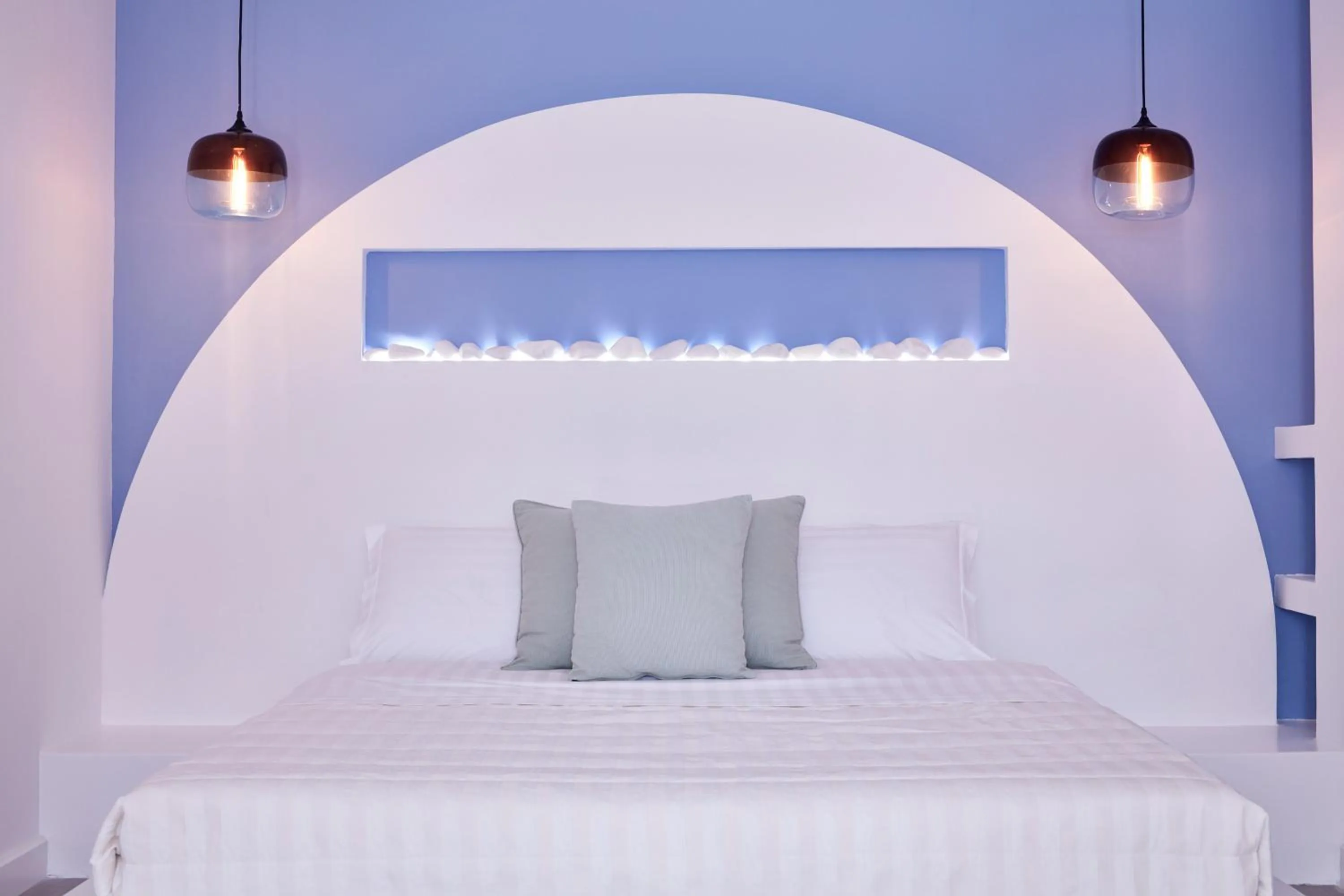 Bedroom, Bed in Orabel Suites Santorini (Adults Only)