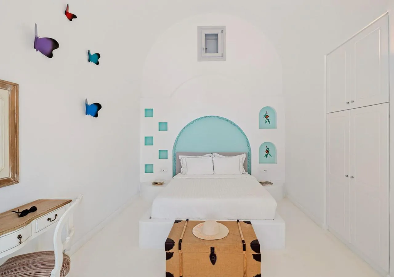 Bedroom, Bed in Orabel Suites Santorini (Adults Only)