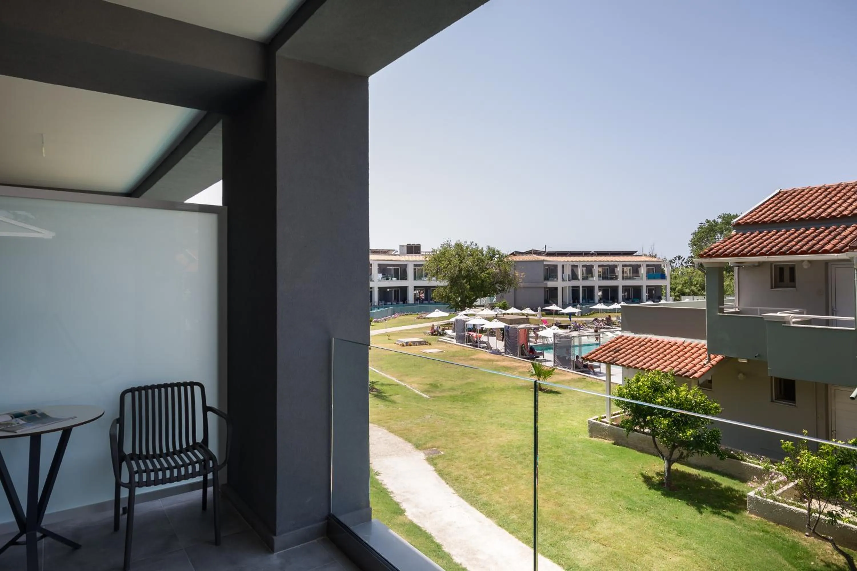 Garden view in Acharavi Beach Hotel