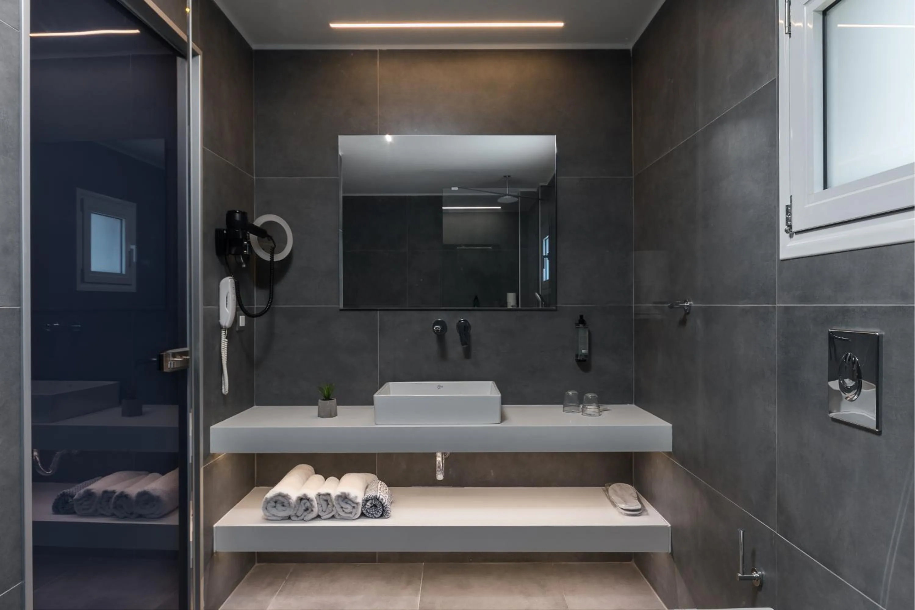 Bathroom in Acharavi Beach Hotel