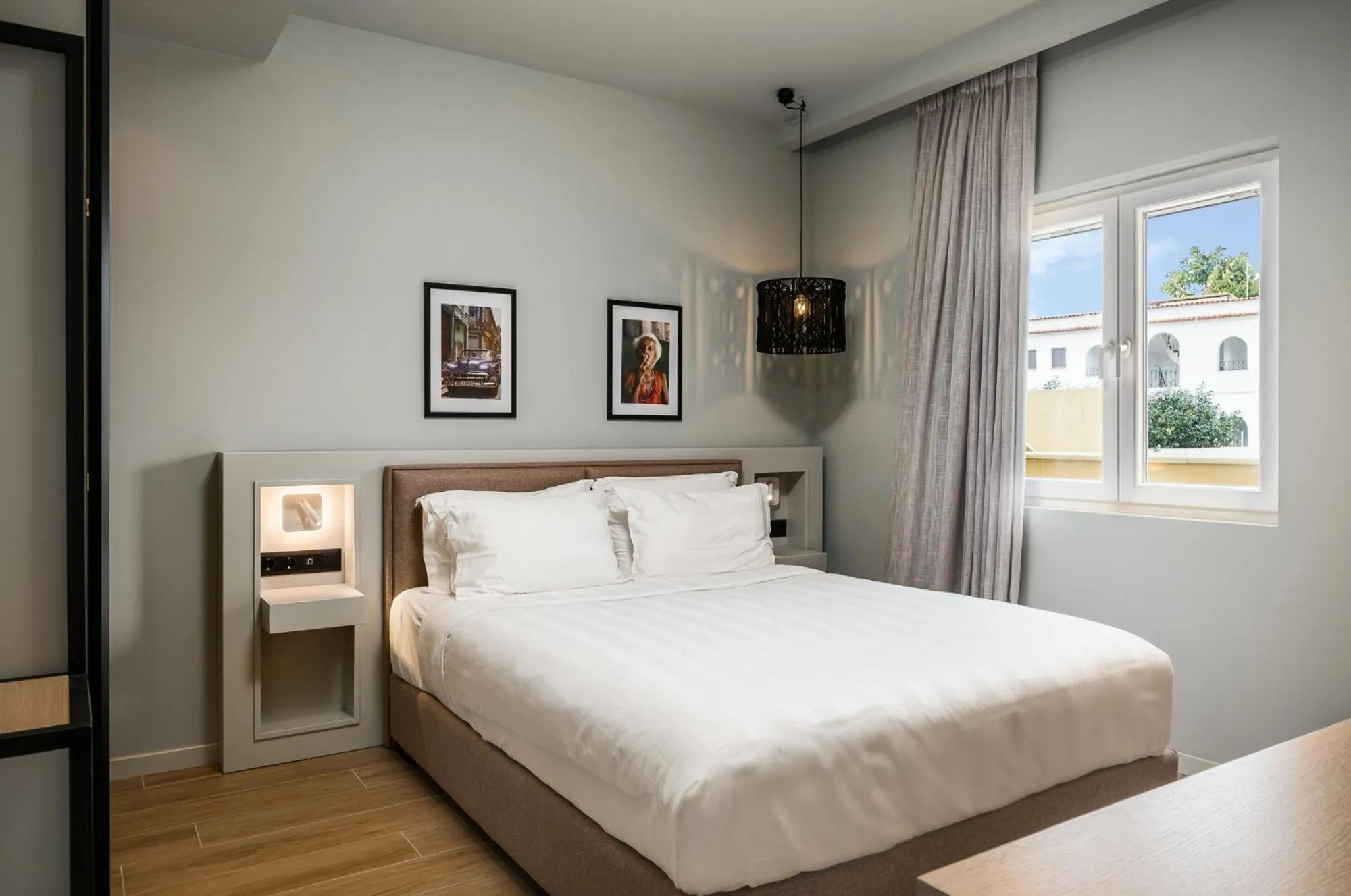 Bedroom, Bed in Acharavi Beach Hotel